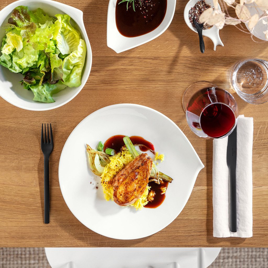 Villeroy & Boch Speiseteller Flow Speiseteller ø 27 cm 6er Set, (6 St)