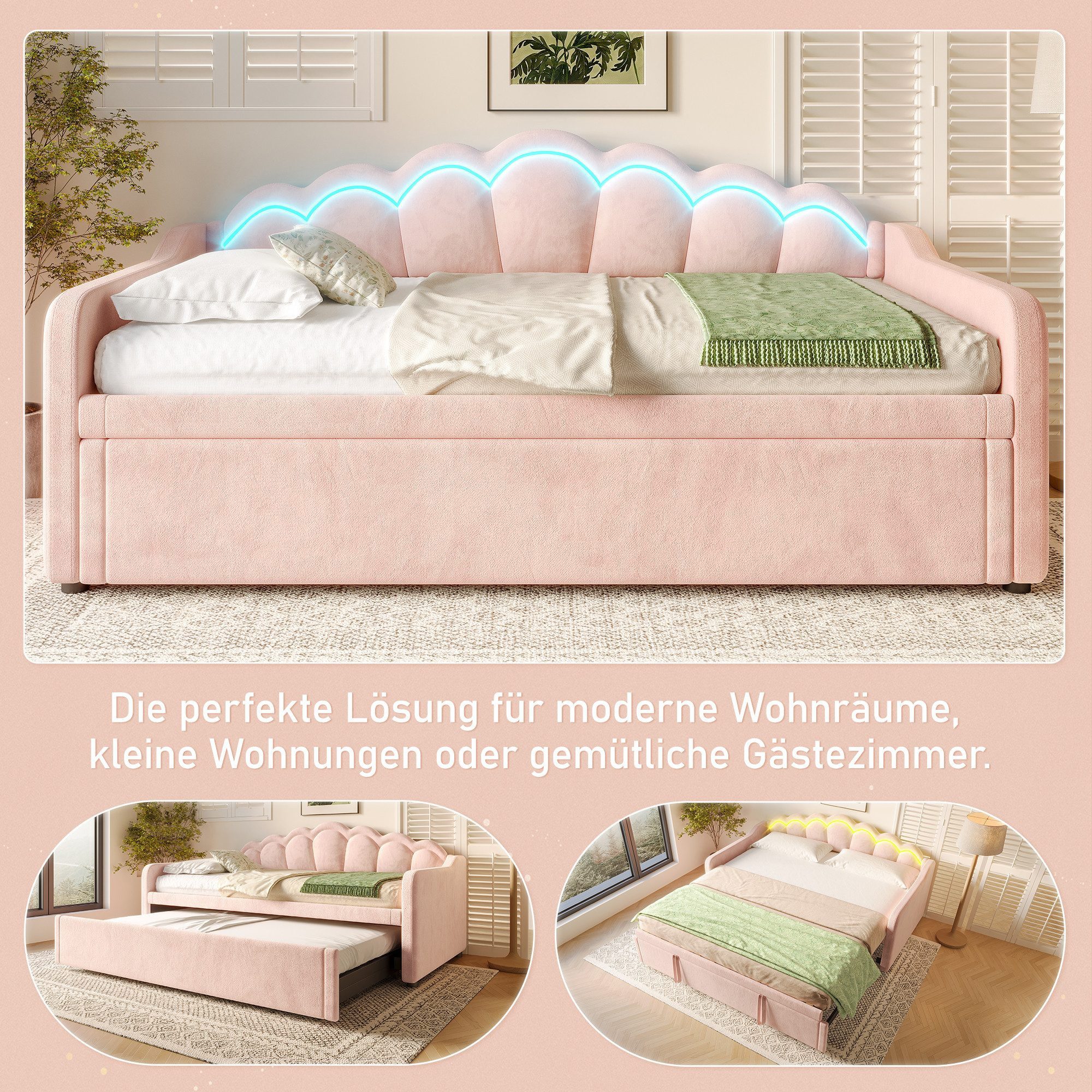 HAUSS SPOLE Schlafsofa 90/180x200cm Tagesbett mit günstig online kaufen