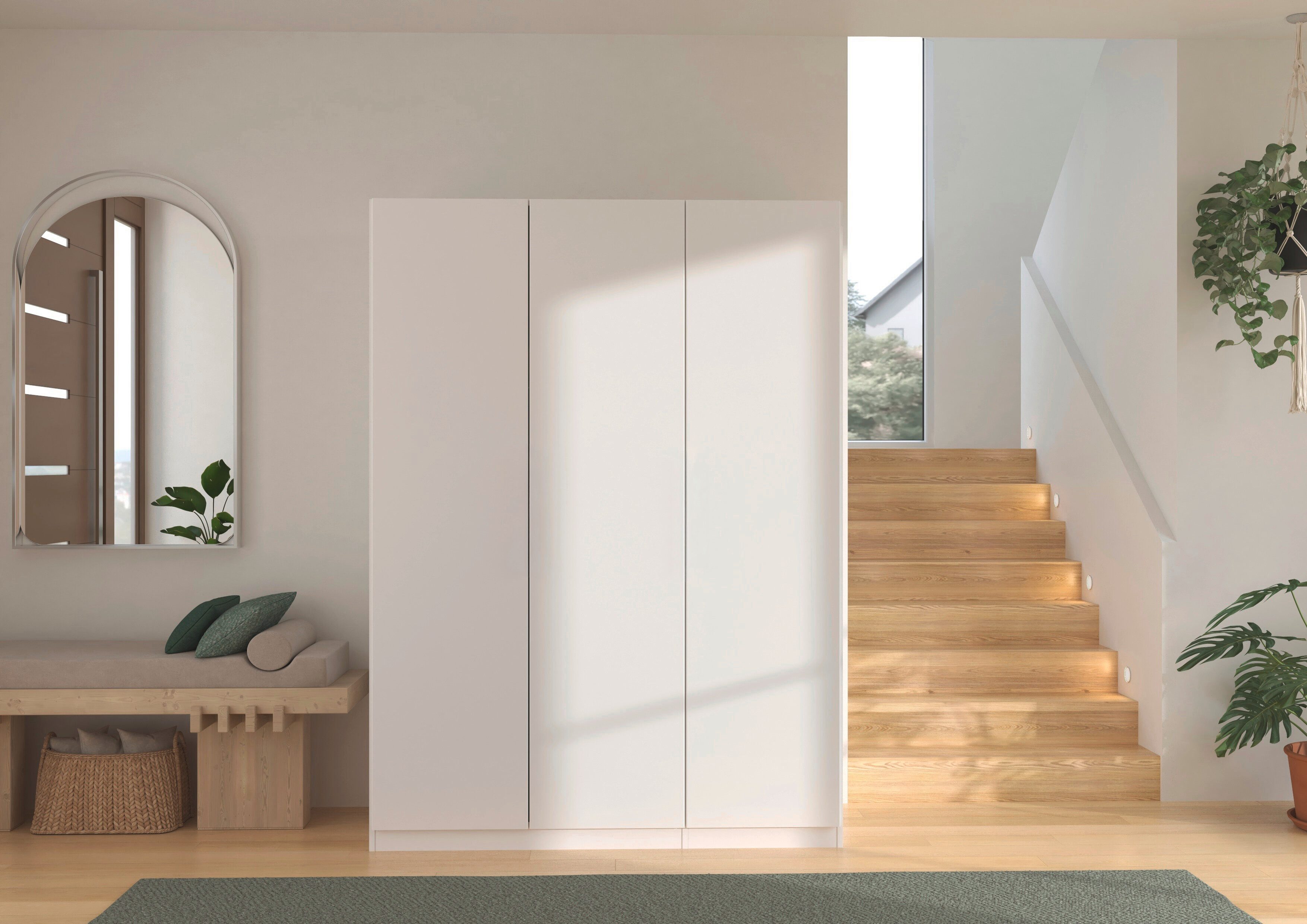 rauch Kleiderschrank Schlafzimmer Garderobe Kinderzimmer WELTNEUHEIT ELVIK by rauch-ONE (3 Ausstattungsvarianten - Breiten 47-405 cm, Höhen 187/212/231 cm) PATE – Bild 2 von 5