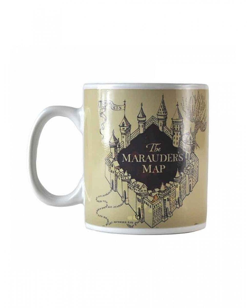 Thermo-Effekt Keramik Potter Harry Map Horror-Shop Tasse HMB Marauder's al, Geschirr-Set