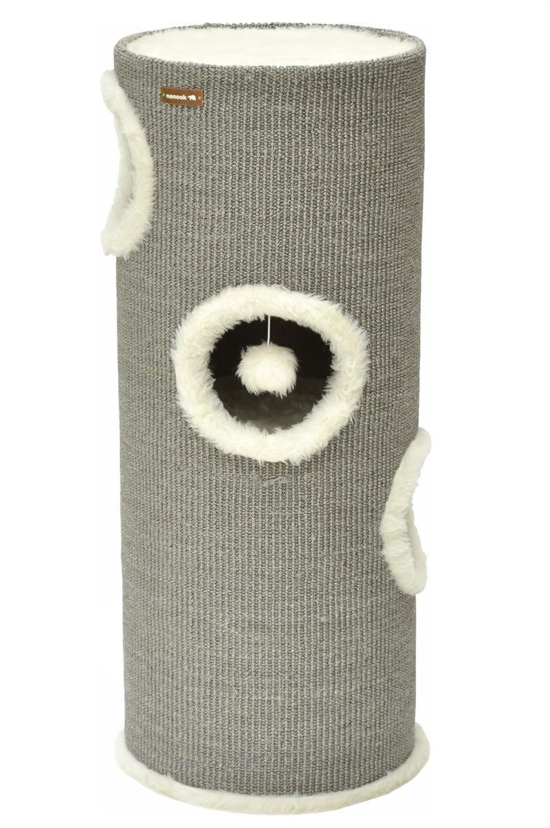 nanook Kratzbaum Kratztonne Oskar grau