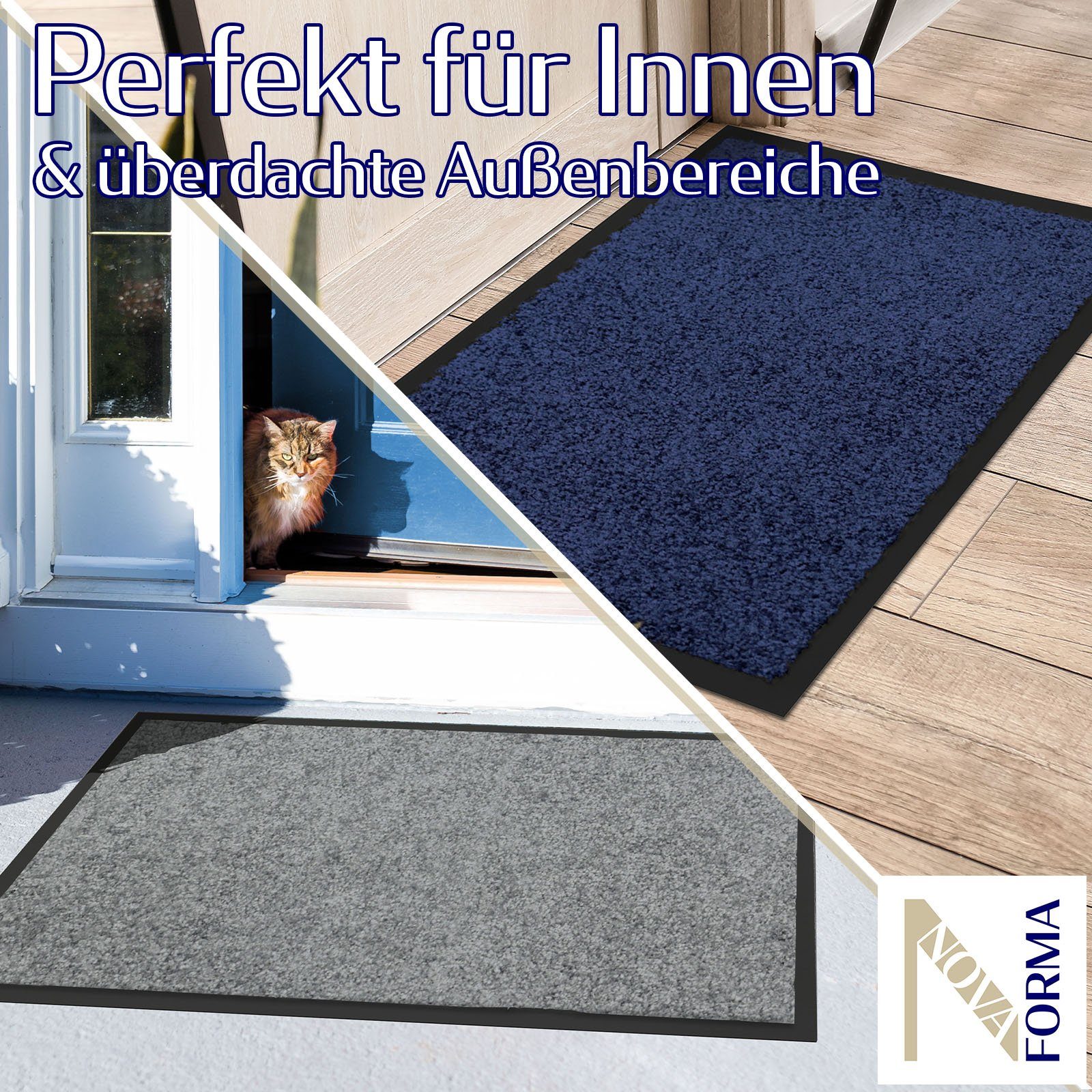 Nova Forma Fußmatte GRACE, waschbare & günstig online kaufen