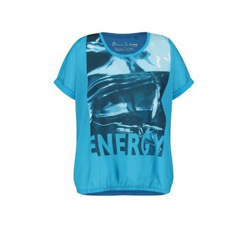 Samoon T-Shirt blau (1-tlg)