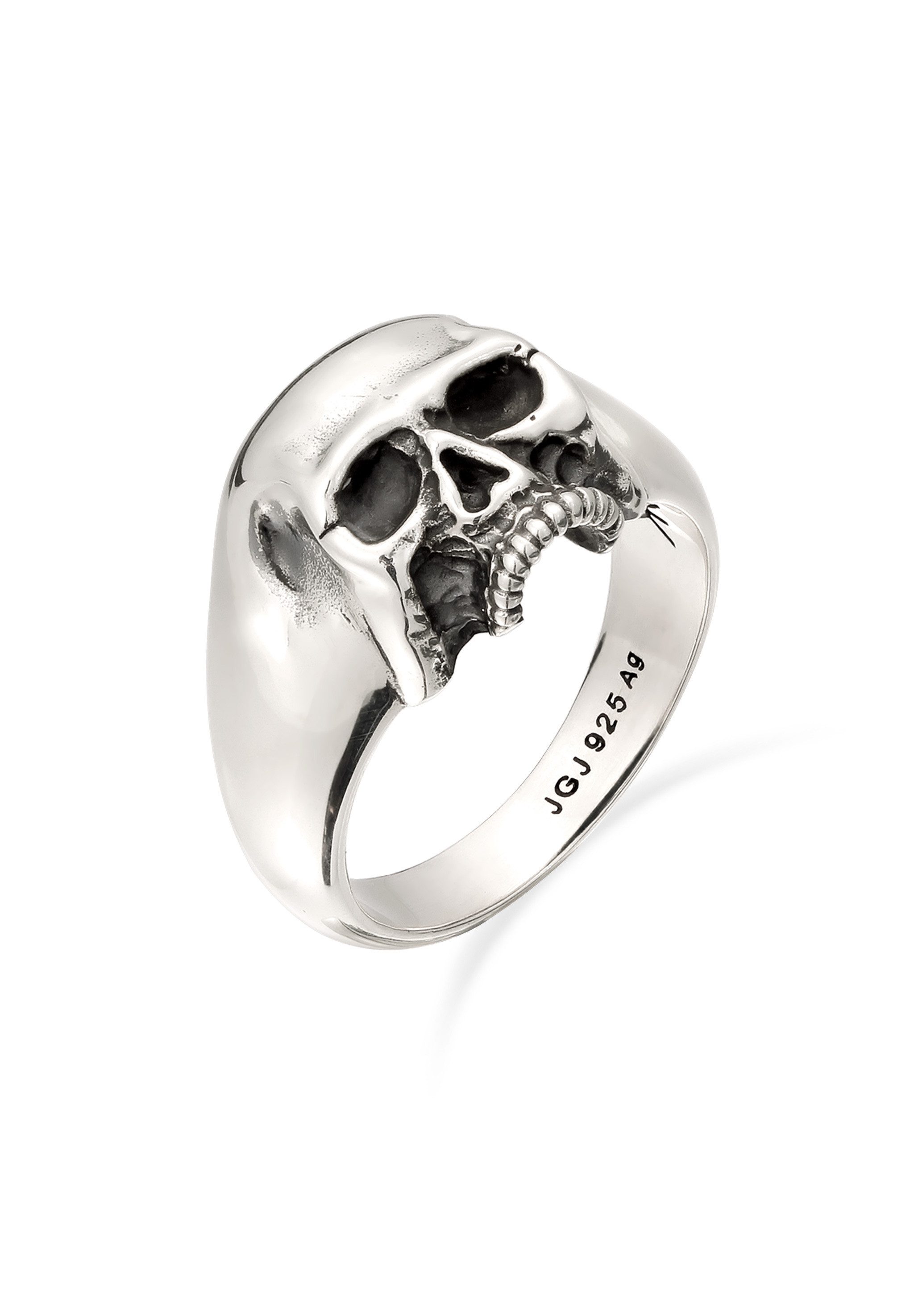 Kuzzoi Siegelring Siegelring Totenkopf 925 Sterling Silber
