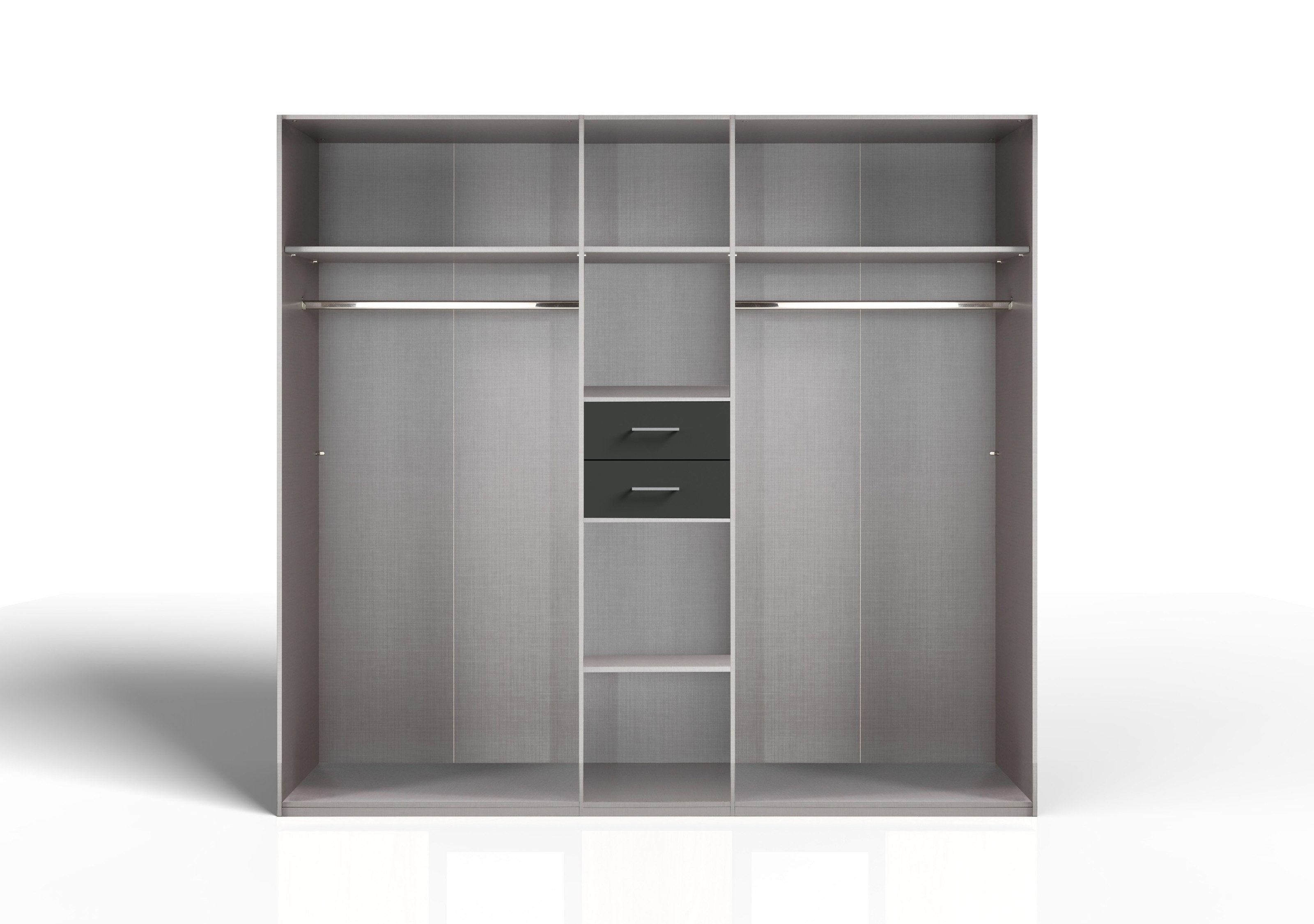 freiraum Drehtürenschrank Dillingen in GRAPHIT - 225x208x58cm (BxHxT)