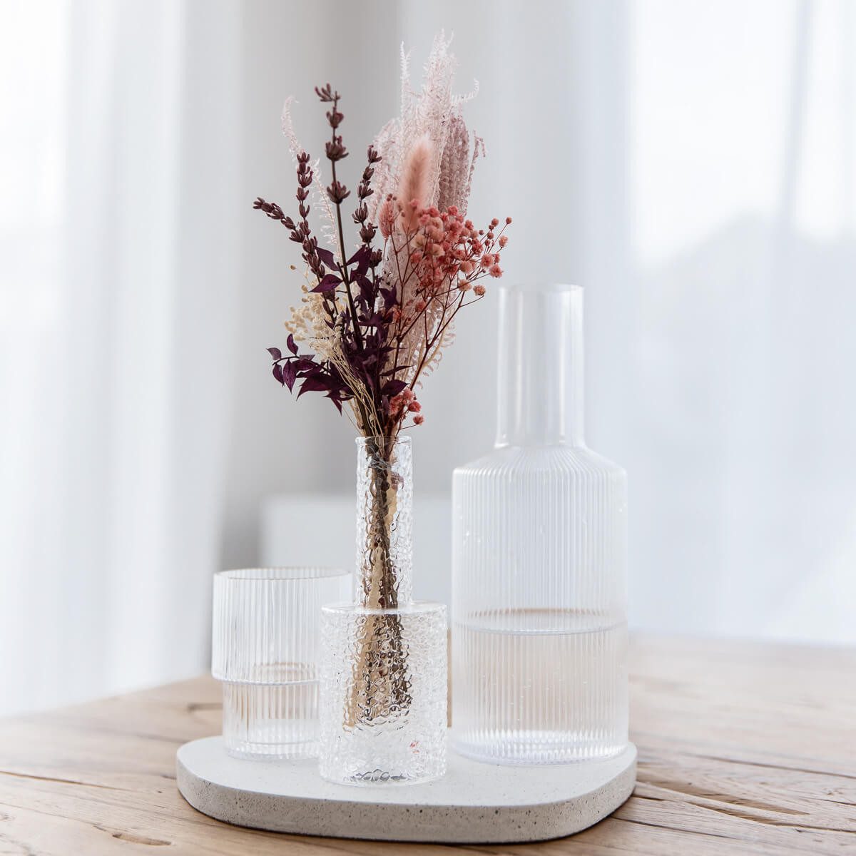 Trockenblume Mini-Sträuße aus Trockenblumen - das kleine Geschenk Eukalyptus, Schleierkraut, Glixia, Lagurus, LYKKE & You