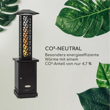 blumfeldt Heizstrahler Heat Hunter, 12200 W, Pellet Heistrahler Terrasse Garten Terrassenheizer Pellet Heizpilz