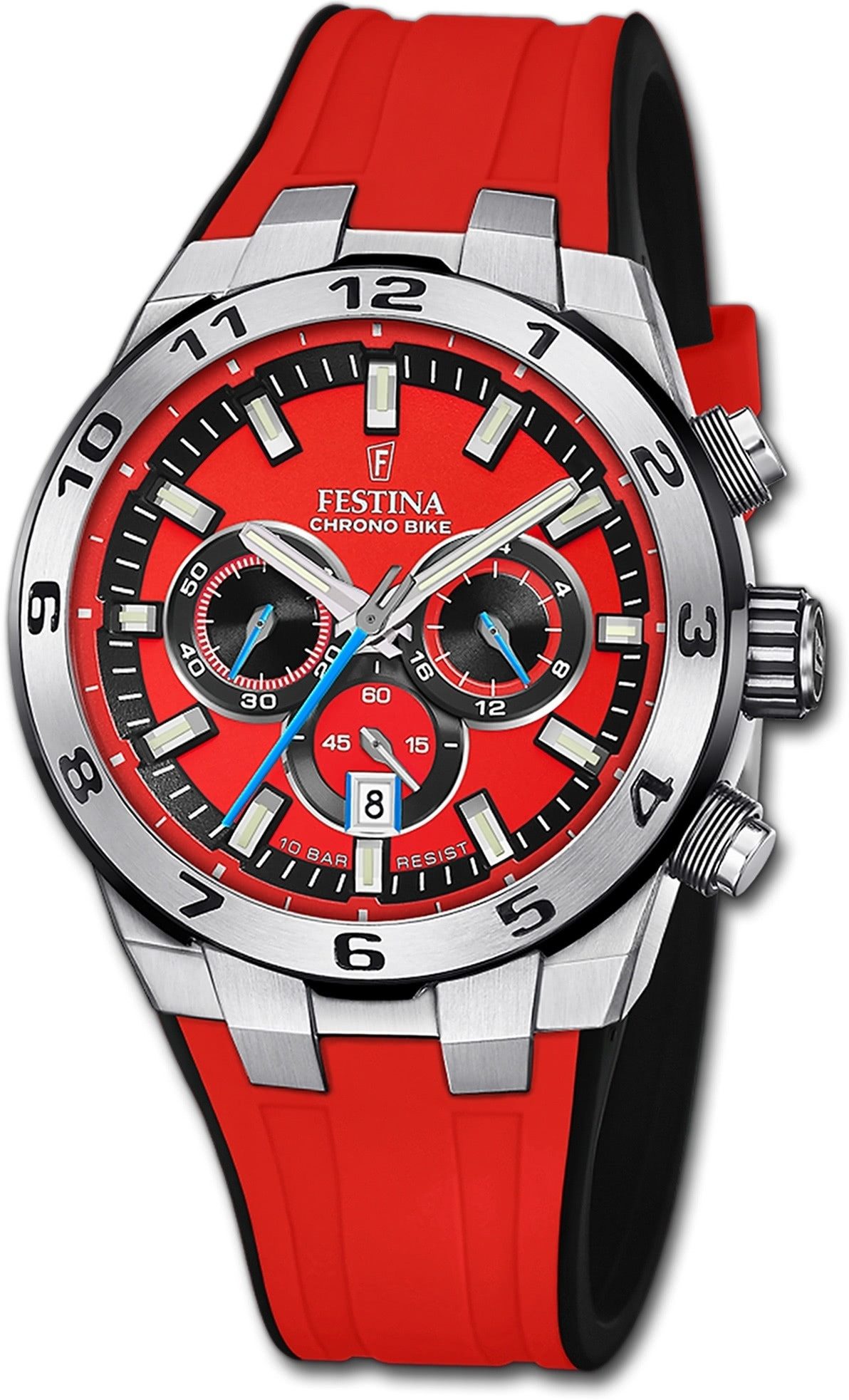 Festina Chronograph Festina Herrenuhr Silikon rot günstig online kaufen