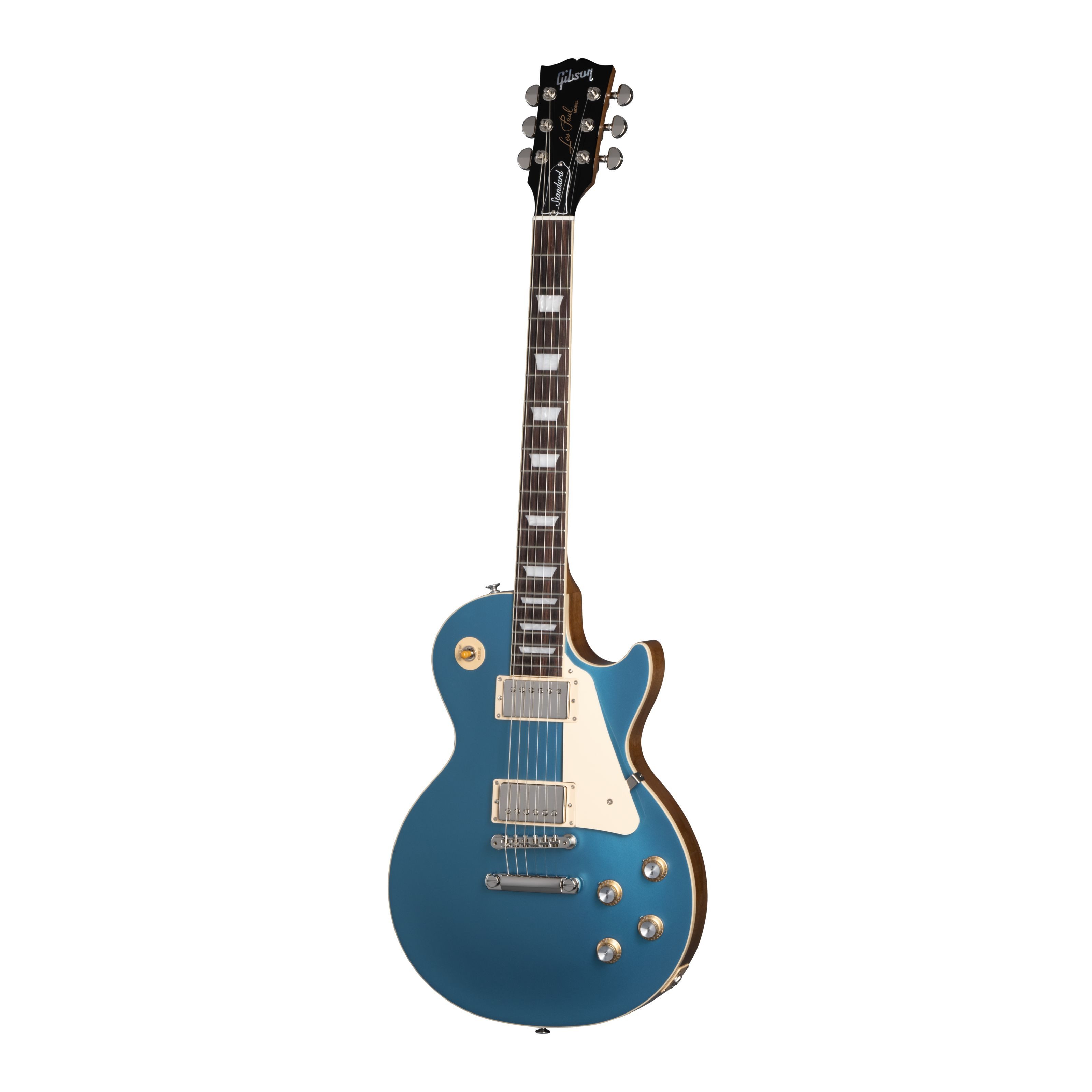Gibson E-Gitarre, Электрогитары, Single Cut Modelle, Les Paul Standard '60s Plain PB Pelham Blue Top - Single Cut