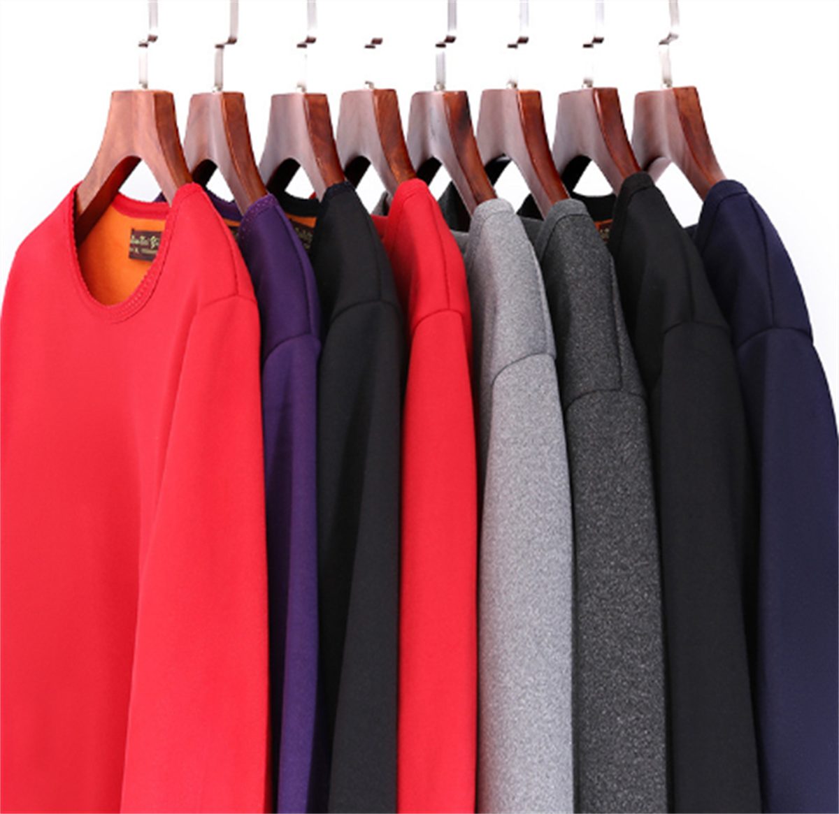 Damen selected für Rot Fleece-Thermo-Warmunterwäsche-Set carefully Doppellagiges Thermounterhemd