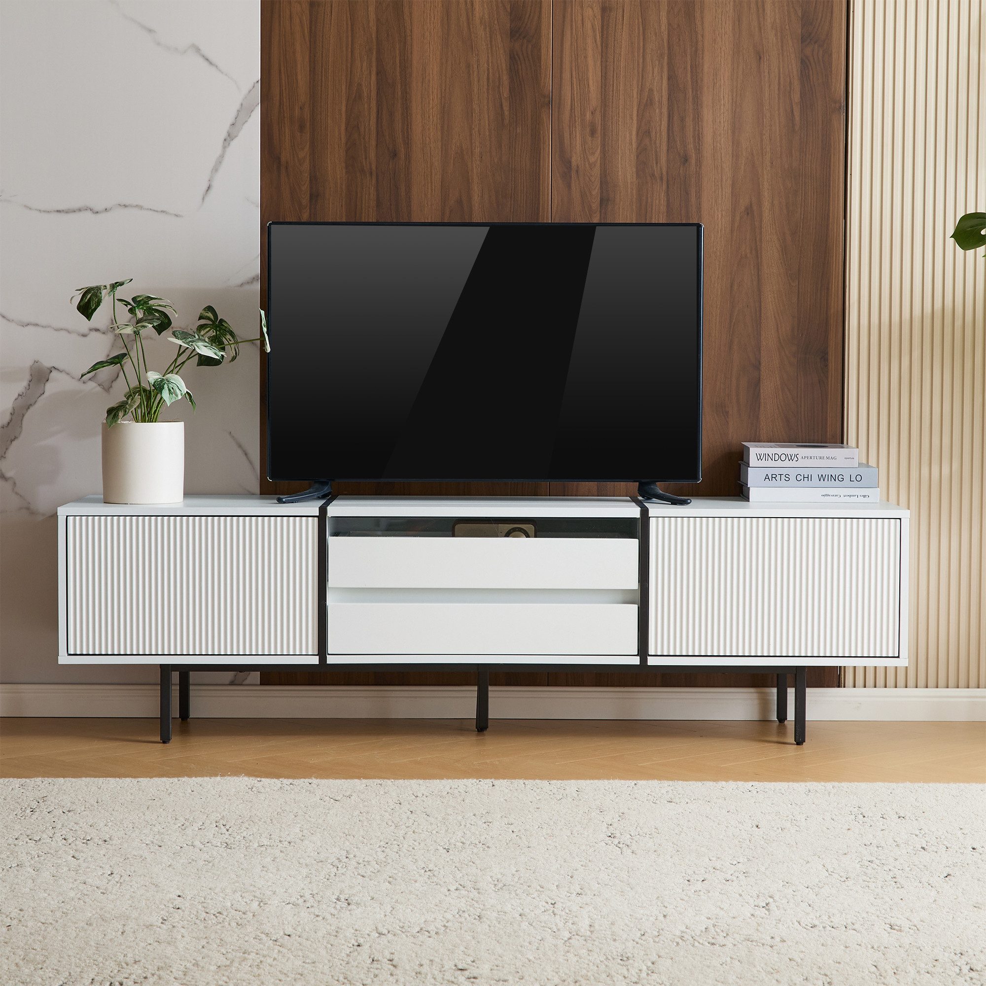 Ulife TV-Schrank mit ausziehbaren Schubladen, Lowboard günstig online kaufen