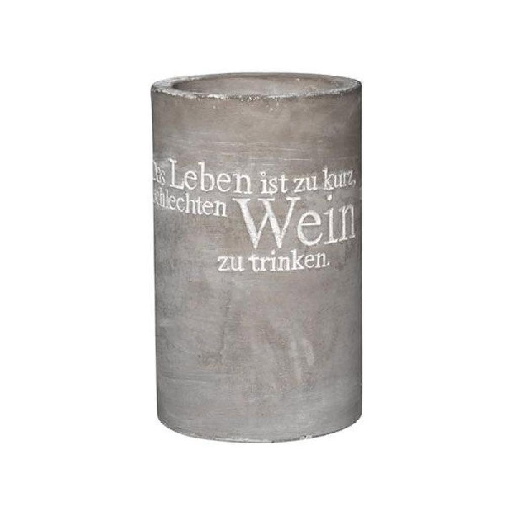 Räder Wein- und Sektkühler Design Weinkühler Poesie et Table Das Leben ist zu kurz