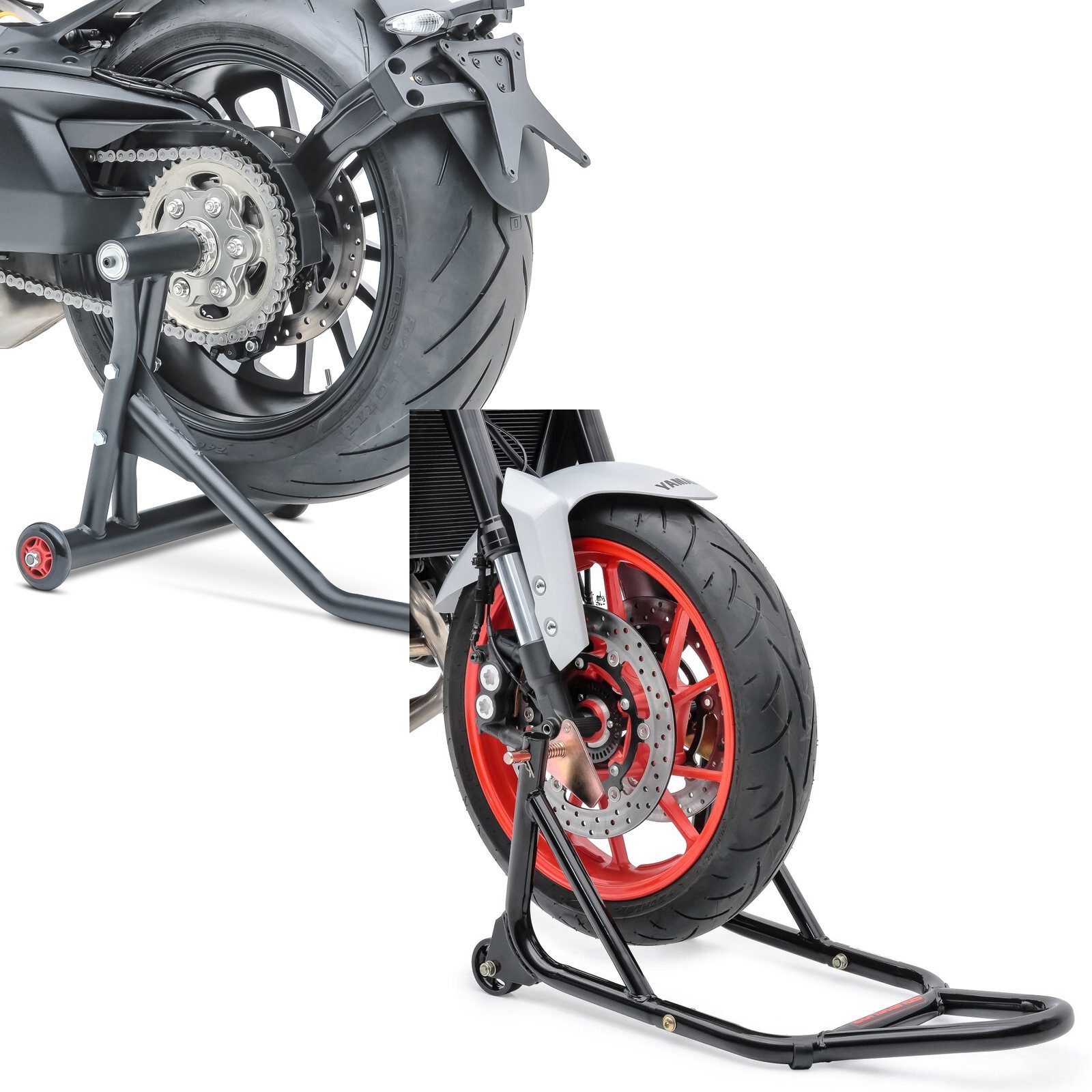 Motorradheber Set Einarmständer + Montageständer S28