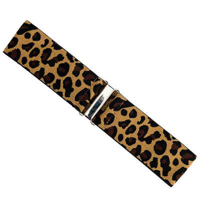 Banned Taillengürtel Gloria Leopard Muster Vintage Retro Stretchgürtel