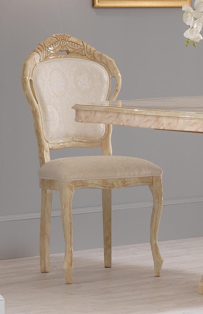 Stuhl 1x Wohnzimmerstuhl Luxus Küchenstühle Stuhl JVmoebel Esszimmerstuhl