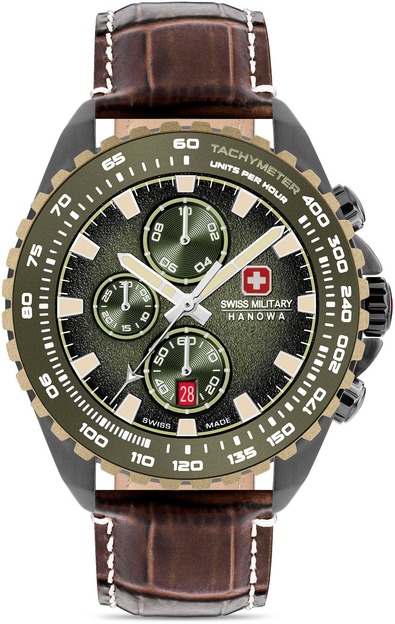 Swiss STONE Hanowa Chronograph SMWGC0001840 Military MARTEN, Grün