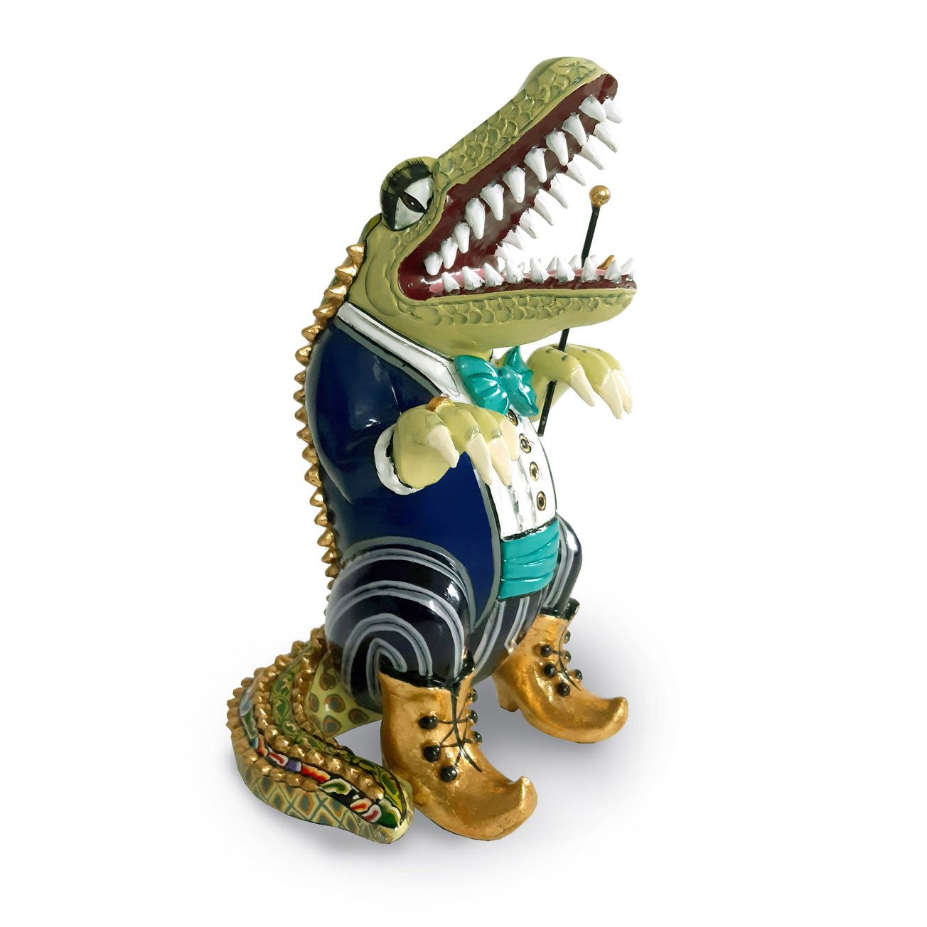 Tom`s Drag Skulptur Alligator "Little Leonard B." (1 St), perfekt zu jedem Anlass, Geburtstag, Weihnachten. Sammelfigur