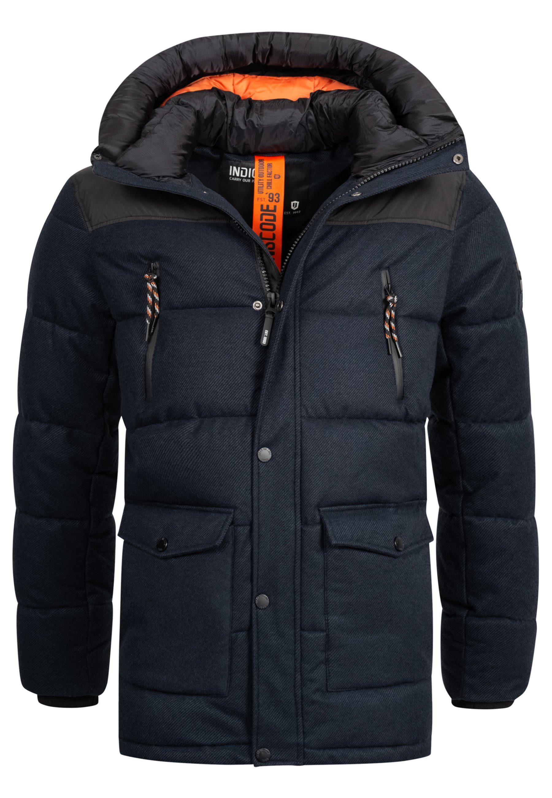 Indicode Navy Krem Winterjacke