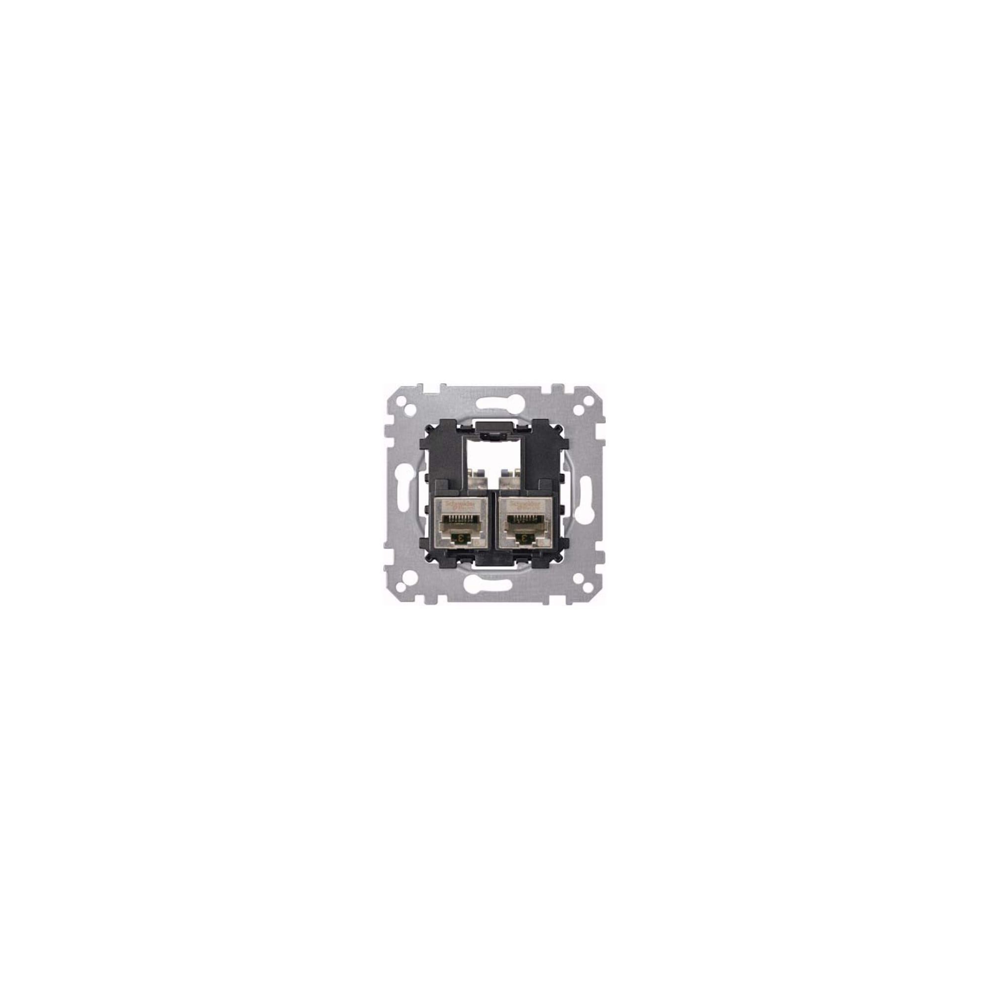 merten Merten Tragplatte 2fach m. RJ45 Cat6A STP MEG4576-0022 Installationskabel