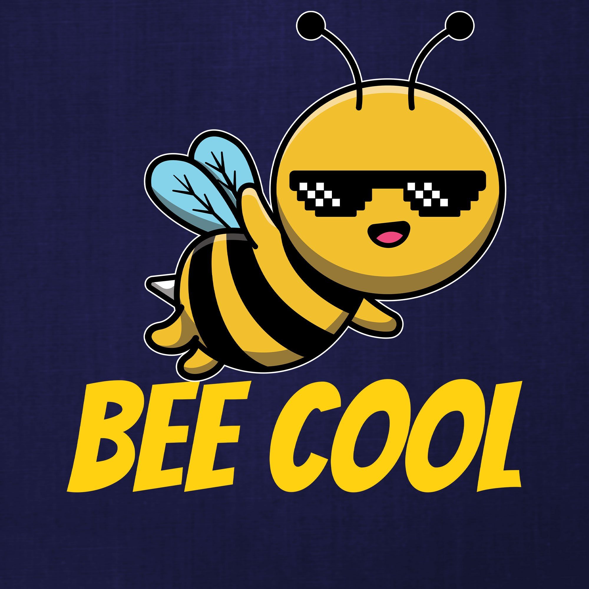 Kurzarmshirt Be Herren (1-tlg) Blau - Formatee Honig Quattro T-Shirt Imker Cool Navy Biene Bienenzüchter
