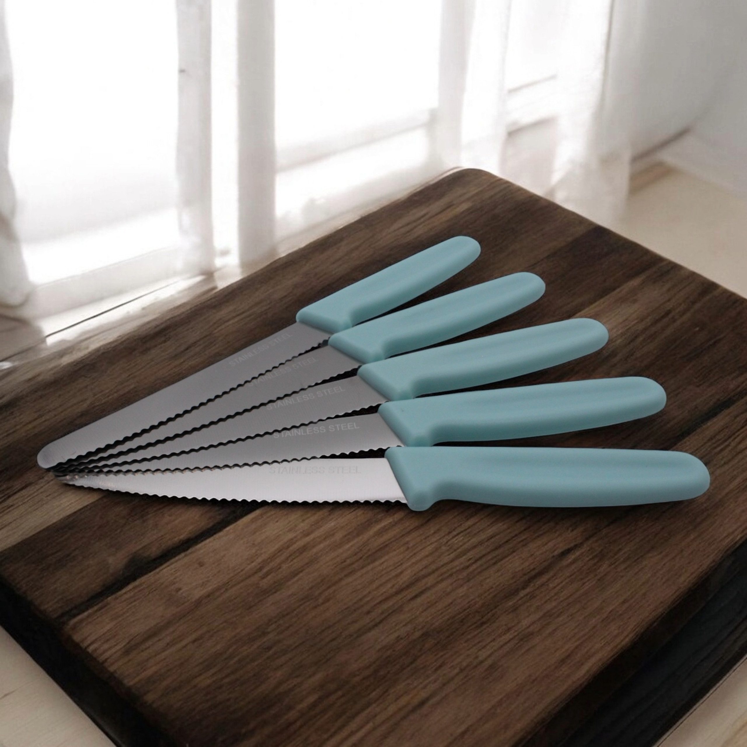 SHOV Messer-Set Shov Allzweckmesser - Tomatenmesser 5-teilig Wellenschliff