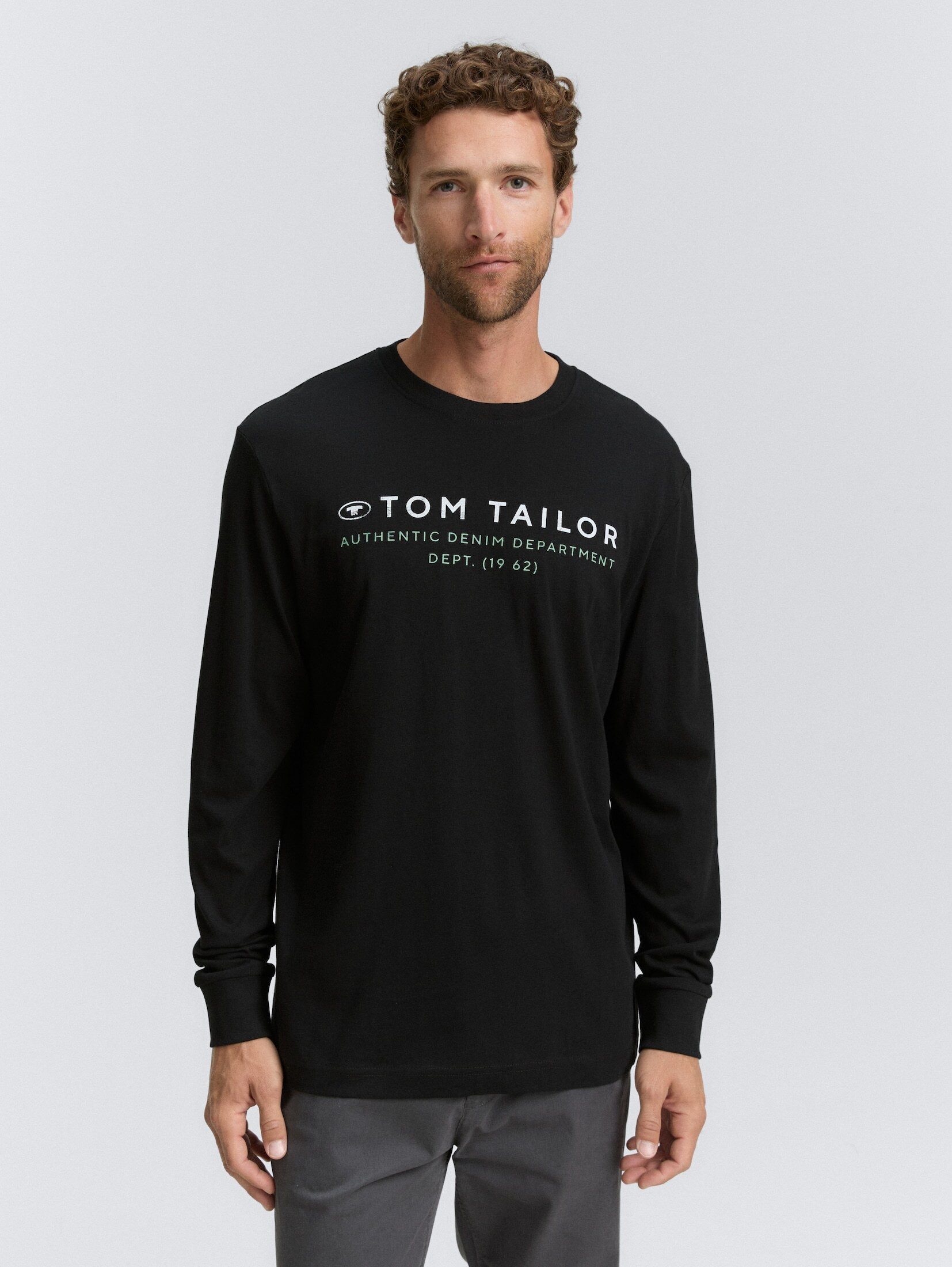 TOM TAILOR Langarmshirt, mit Logo Print günstig online kaufen