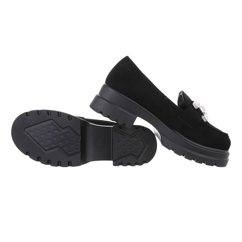 Ital-Design Damen Mokassins Freizeit Slipper Blockabsatz günstig online kaufen