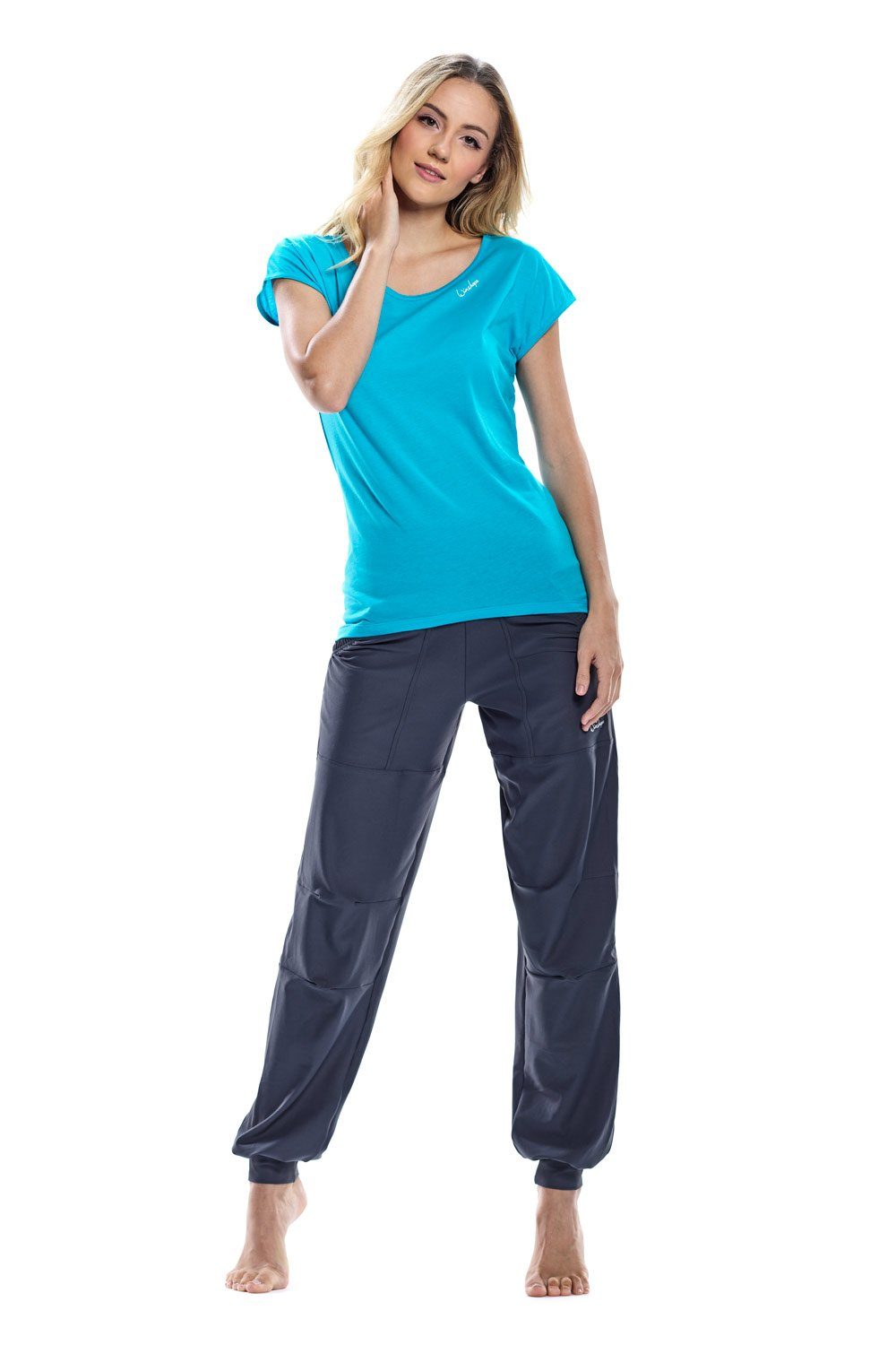 Winshape Sporthose Waist anthrazit Leisure Time Functional Comfort LEI101C Trousers High