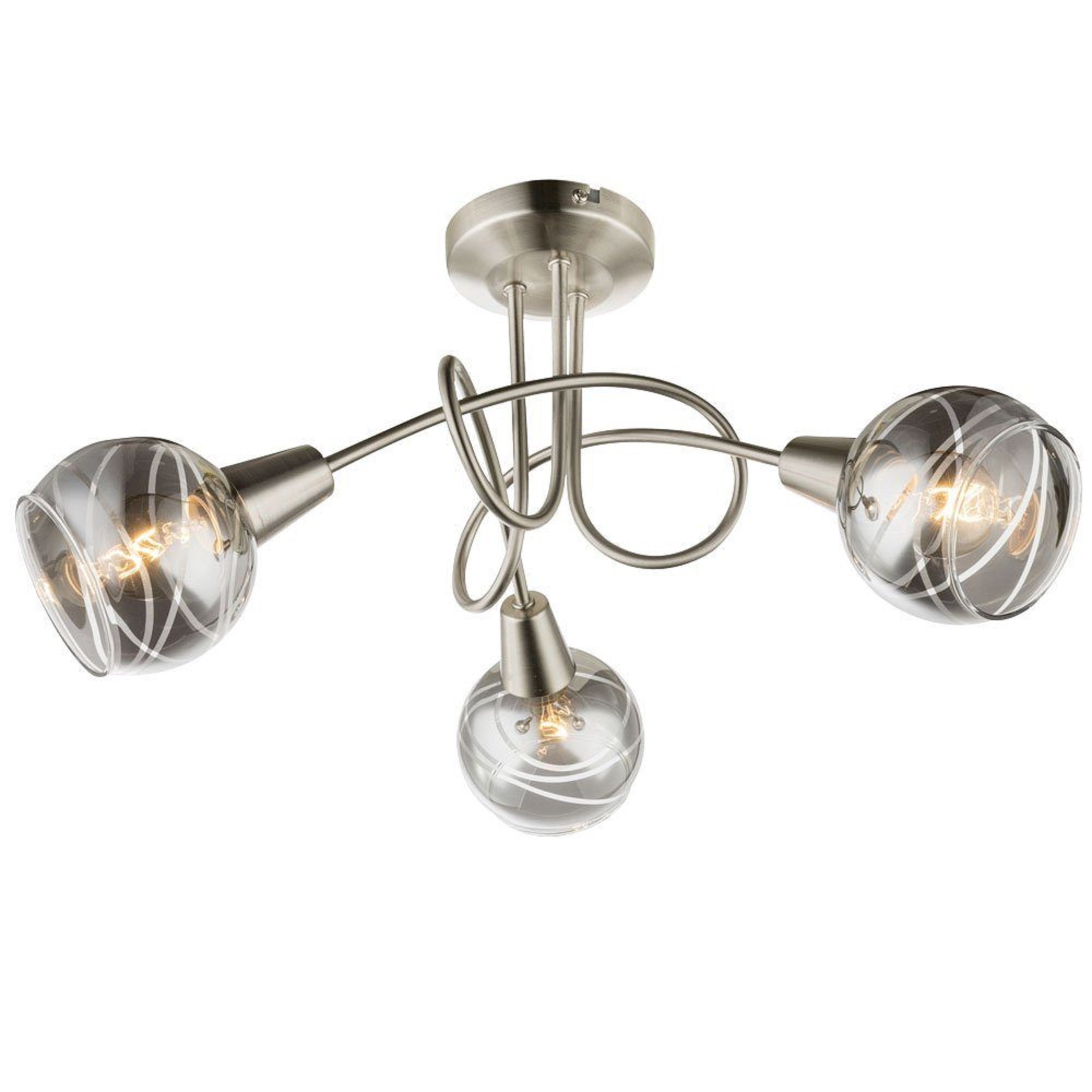 TRANGO LED Deckenleuchte, 3-flammig 1010-38SD Deckenbeleuchtung WOW inkl. 3 günstig online kaufen