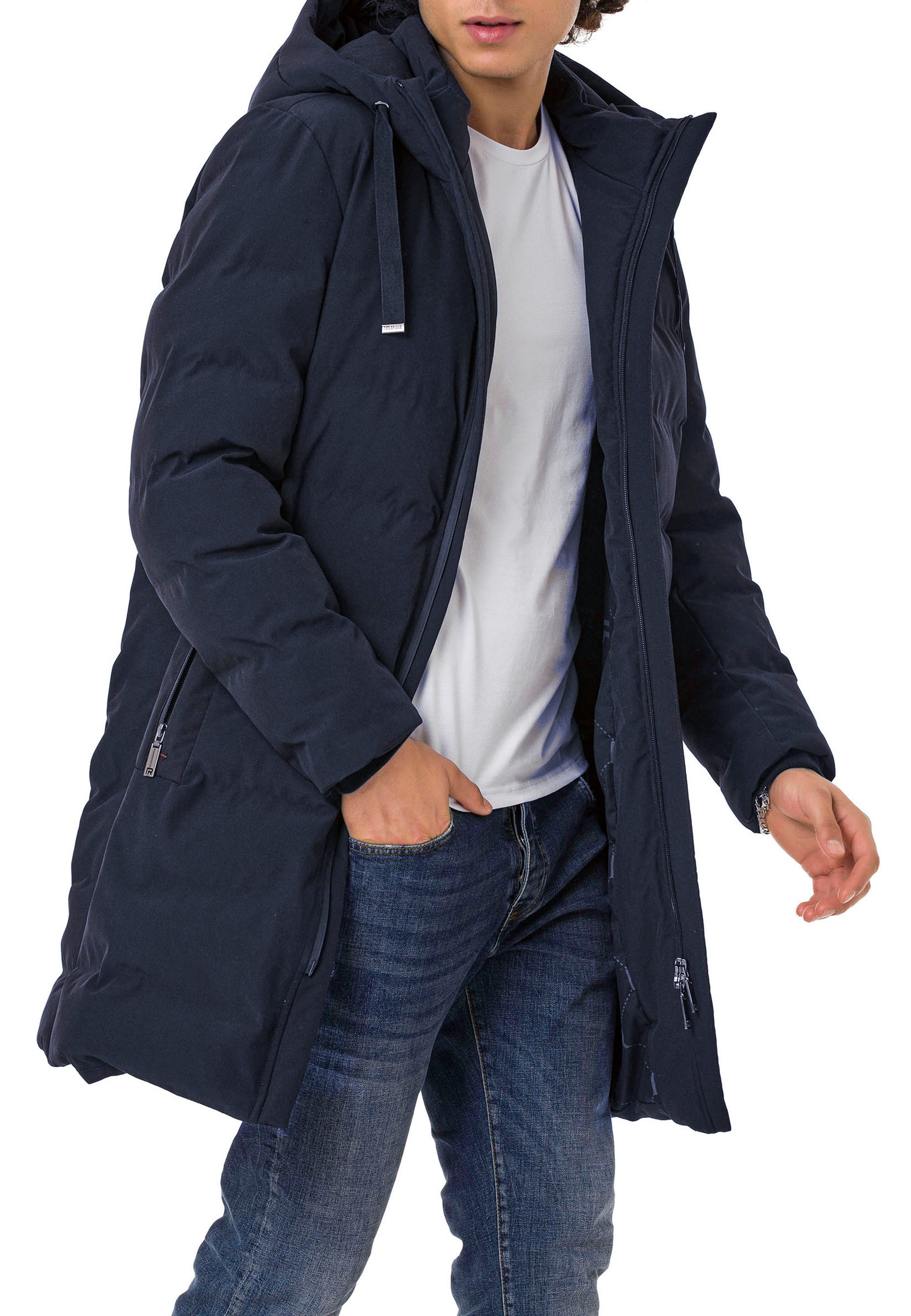 RedBridge Steppmantel mit Kapuze und Reißverschluss Wärmende Winterjacke Wa günstig online kaufen