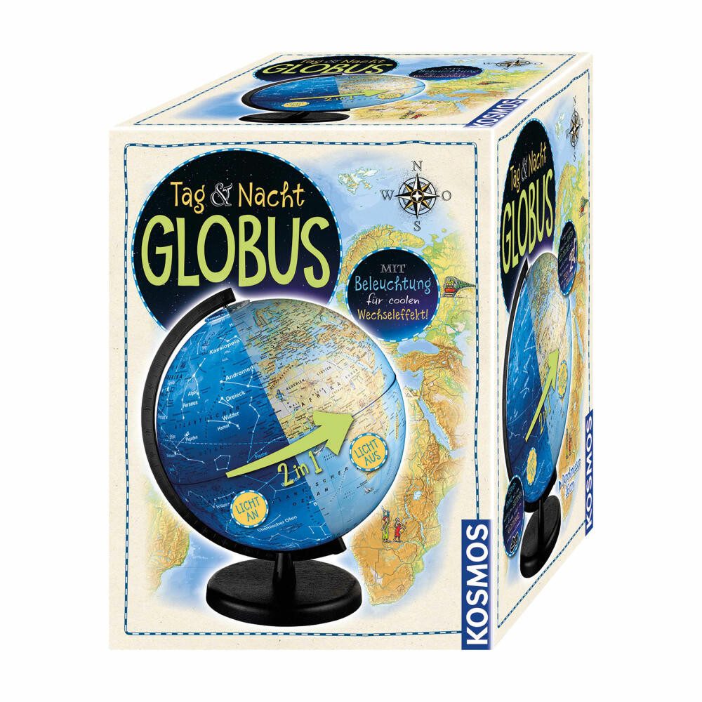 Kosmos Globus Tag und Nacht