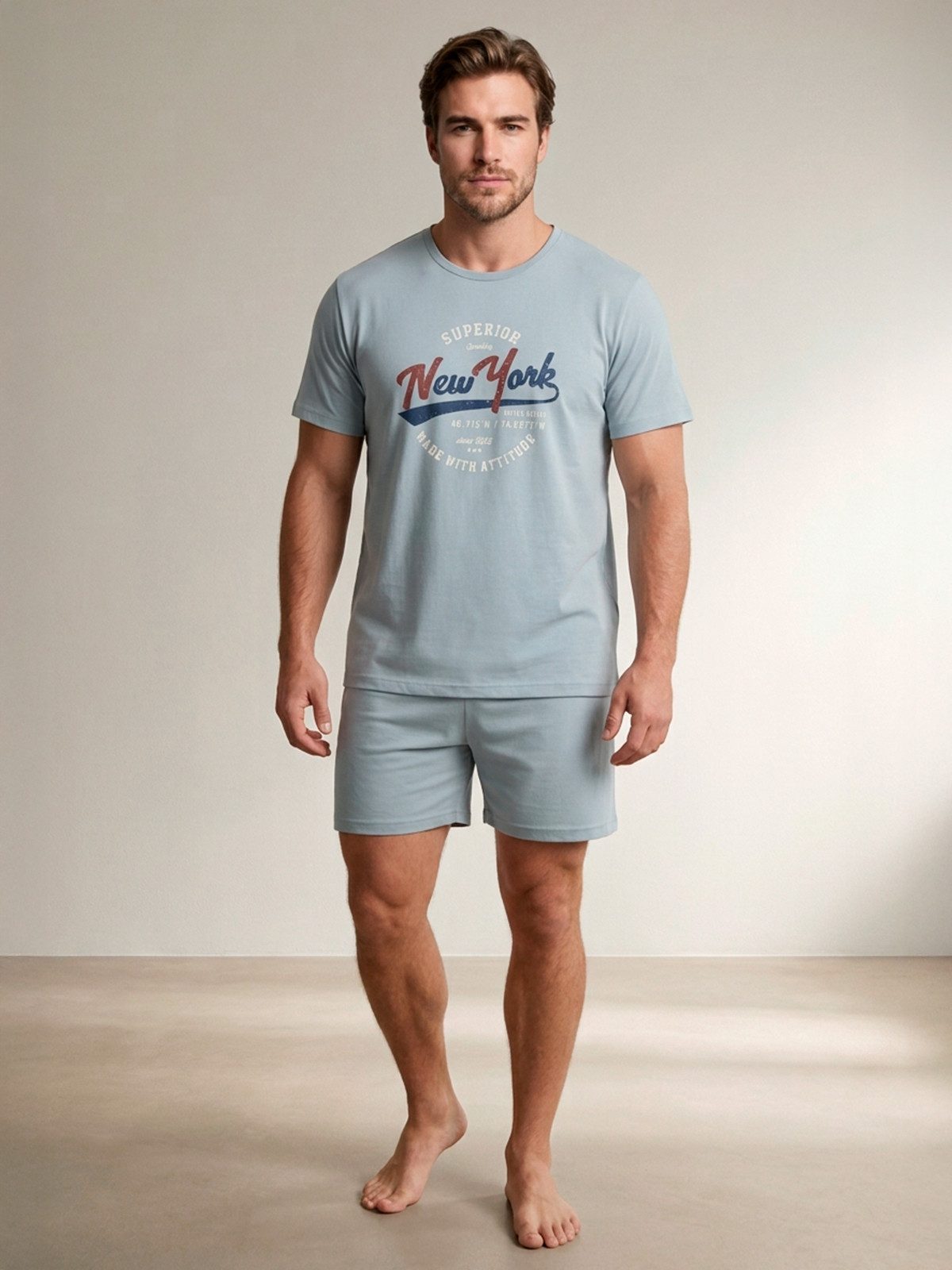 Henry Terre Shorty Pyjama Set Shorty - Paul New York günstig online kaufen