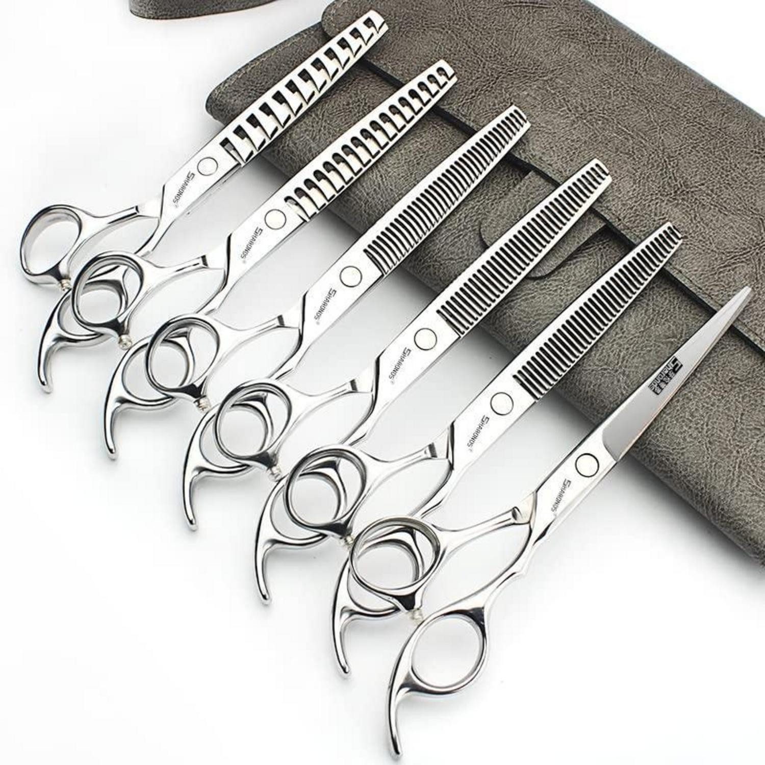 LuxusKollektion Haarschere Professionelle Haarschneidemaschine Set 6.5-7.5 Zoll