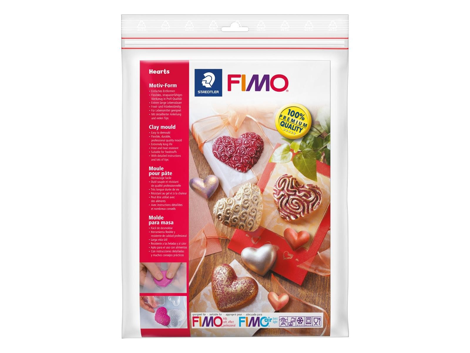 Modelliermasse STAEDTLER FIMO 8742 Motiv-Form - Herzen