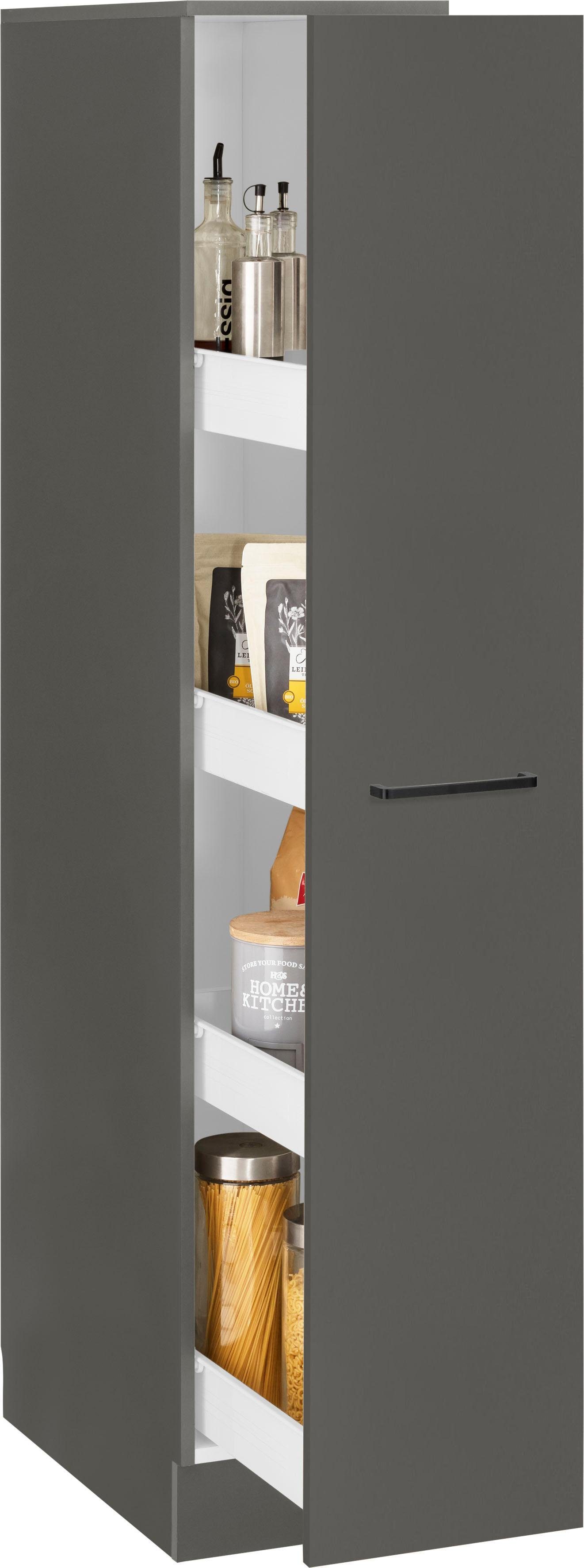 wiho Küchen Apothekerschrank Esbo Auszug mit 4 Ablagefächern, Maße (B/T/H):  30/57/165 cm