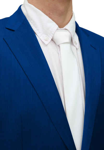 Fabio Farini Krawatte einfarbige Herren Schlips - Unicolor Krawatte in 6cm oder 8cm Breite (Unifarben) Schmal (6cm), Weiß perfekt als Geschenk