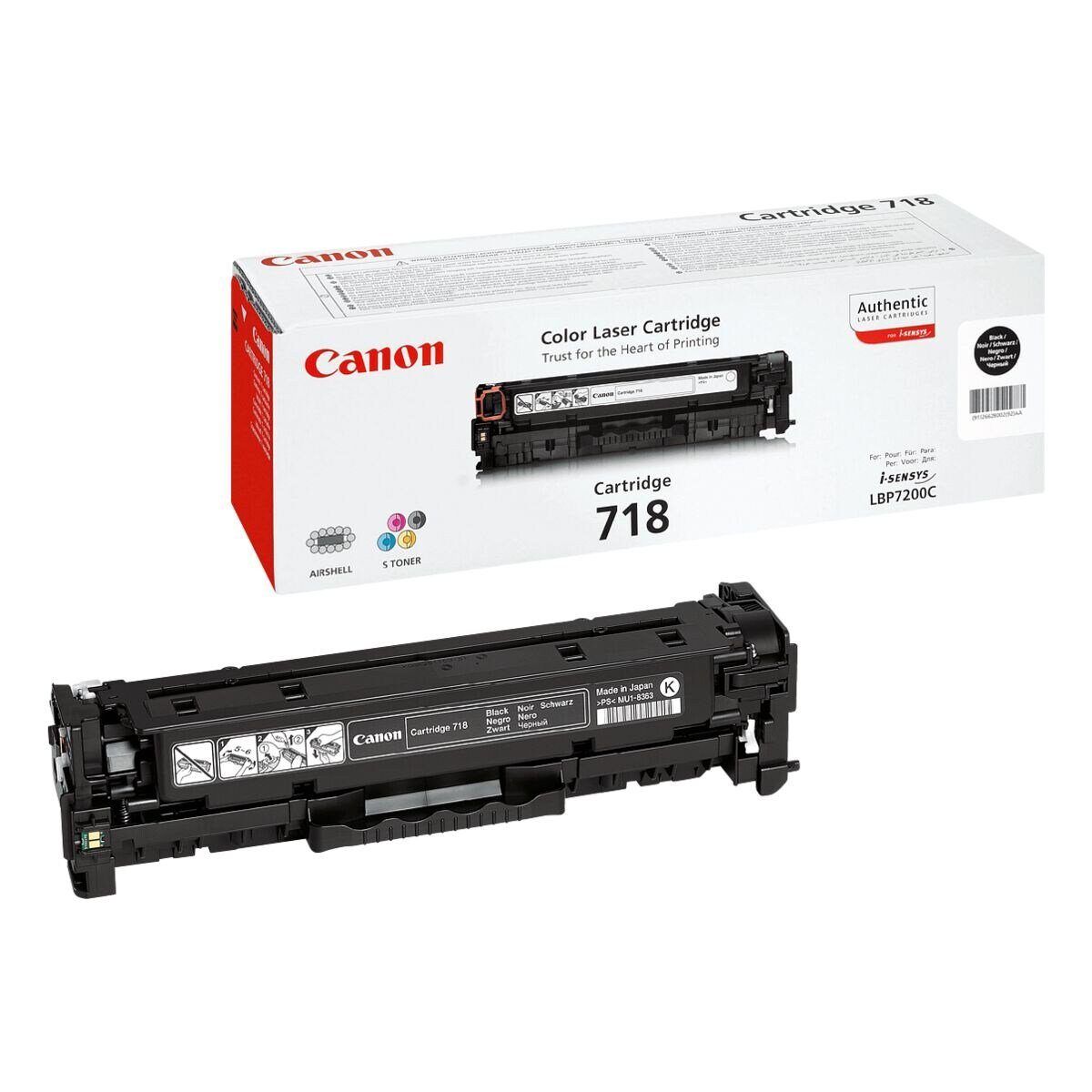 Canon Tonerpatrone 718Bk schwarz