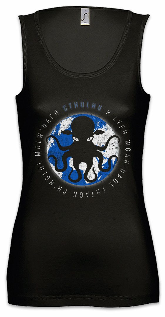 Tanktop Cthulhu XVIII Ärmelloses Damen T-Shirt Wars Horror Arkham H. P.