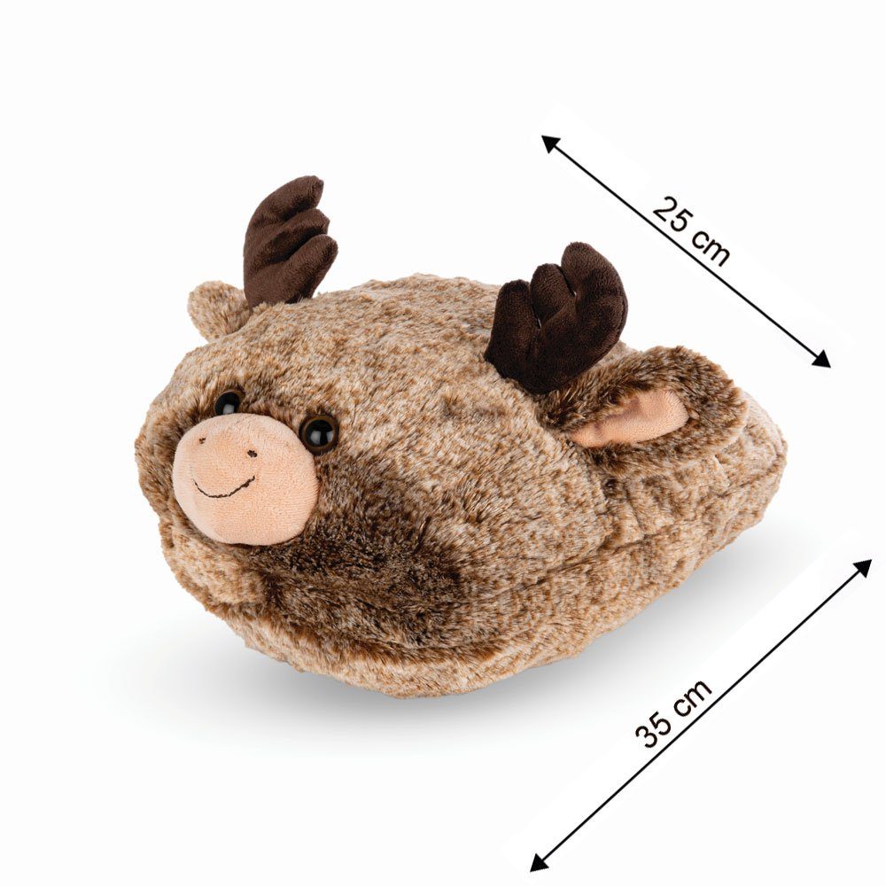 soma Kuscheltier Fußwärmer Kuschel Hausschuhe fußsack kuscheltier warmies Rentier (Set, 1-St., Geschenk-Set), Kuschelwarmies Wärmekissen 35x26cm Geschenke für Mädchen und Jungen