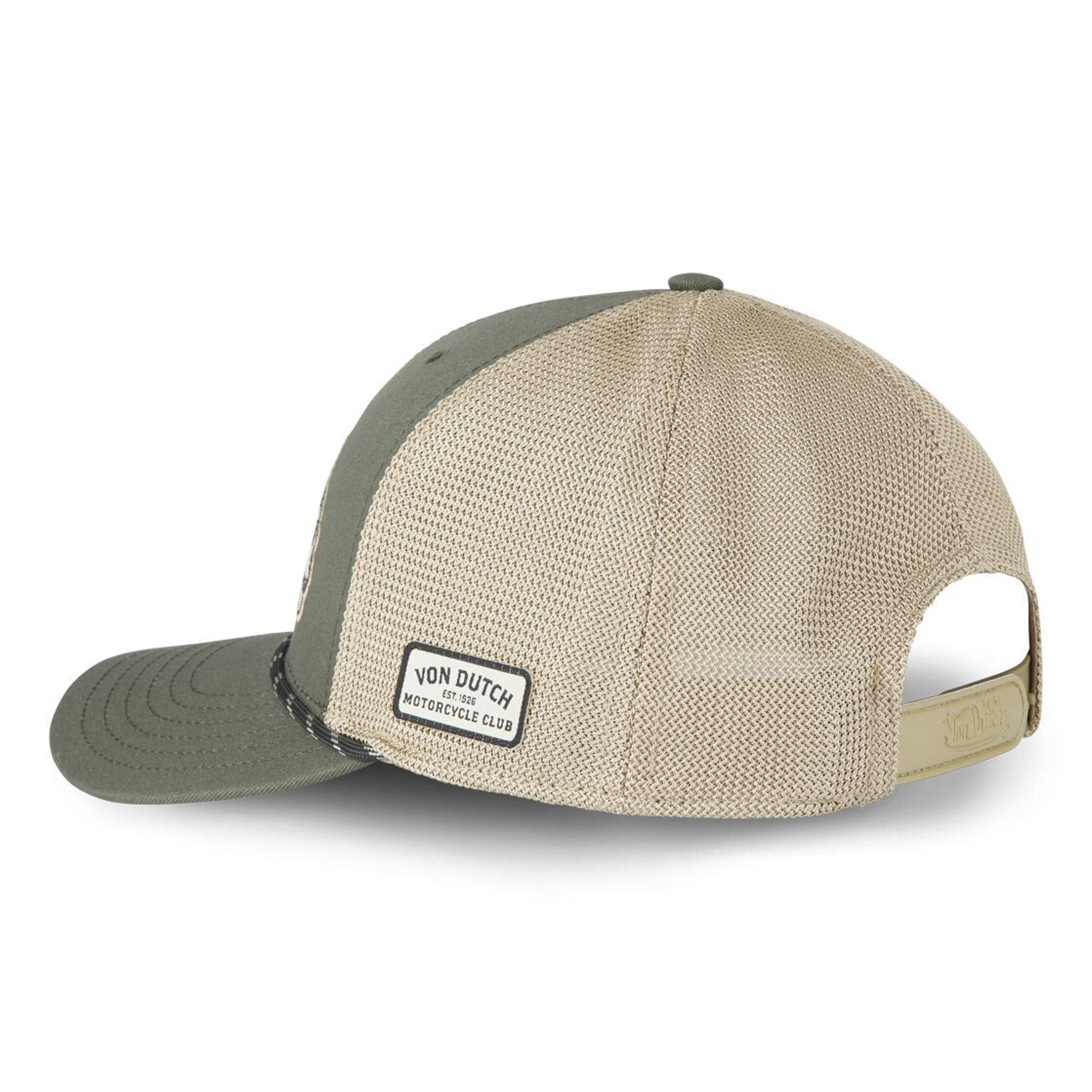 Von Dutch Trucker Cap Von Dutch Originals Trucker Cap - SEMI-CURVED (Basecap, Basecap, Meshcap, Trucker Kappe) Kordel zwischen Schirm und Krone