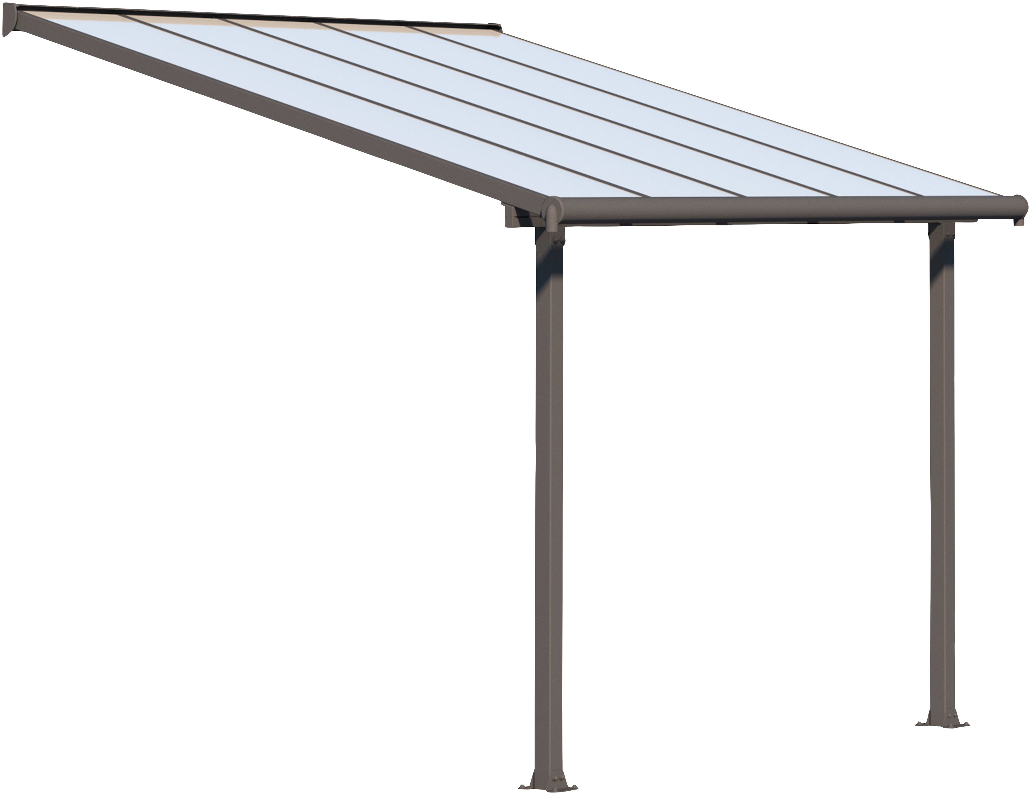 Palram - Canopia Terrassendach Olympia 3x3, BxT: 307x295 cm, Bedachung Doppelstegplatten, BxT: 307x295 cm