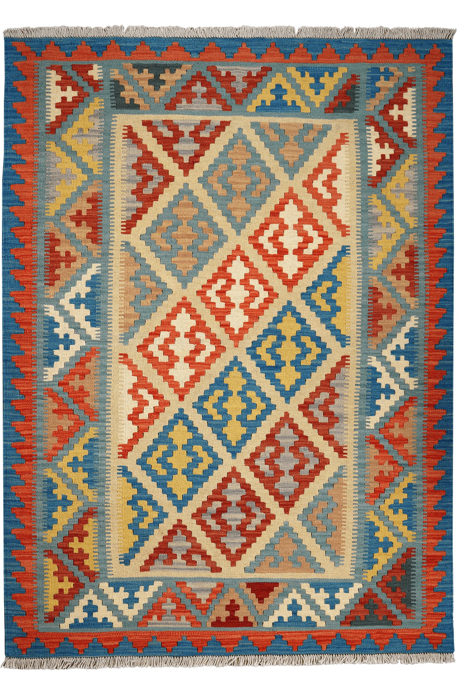 Looma Teppich Kelim Gashgai 173x124cm, rechteckig, Höhe: 5 mm, Gashgai, Schurwolle, Unikat
