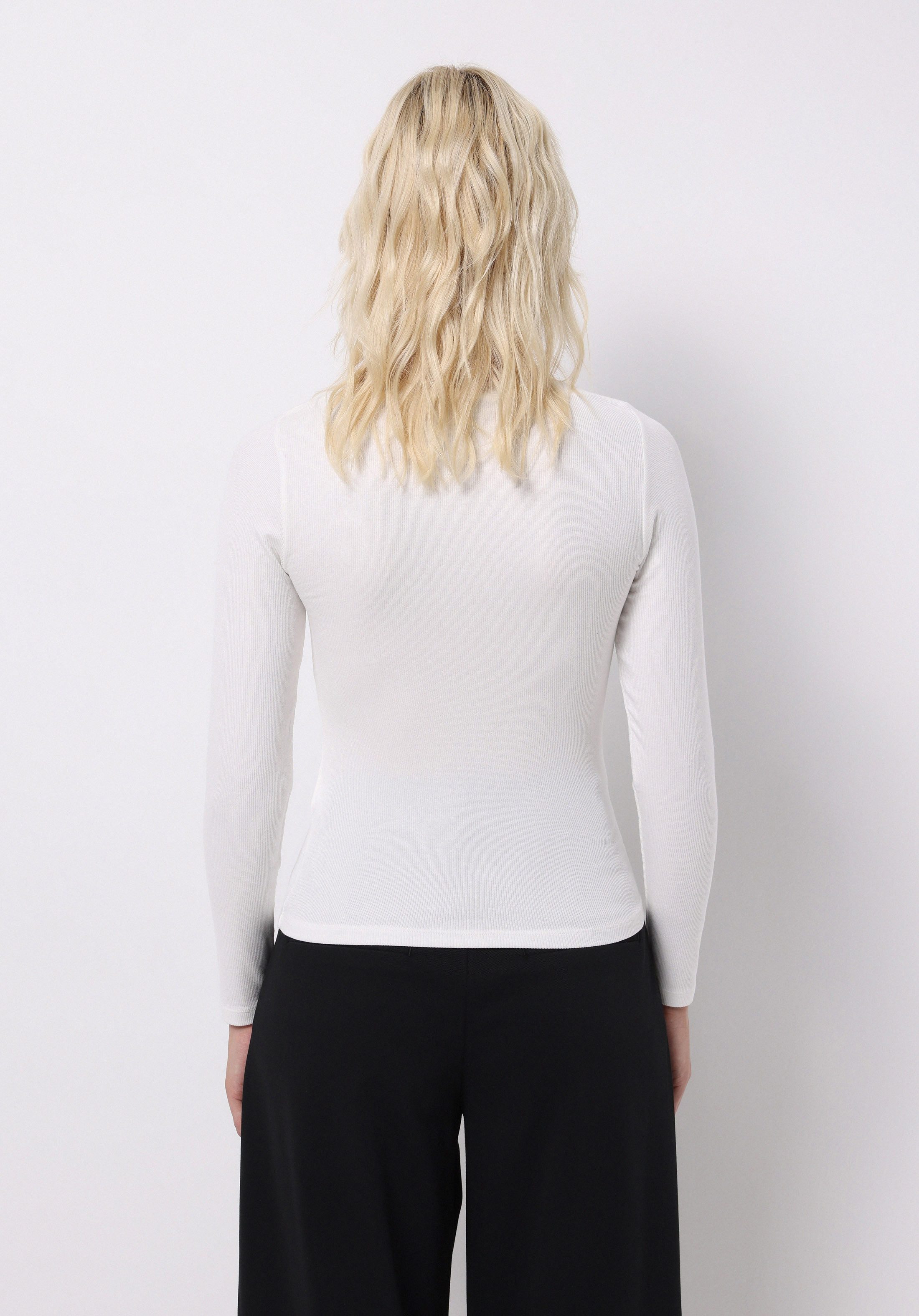 Colins T-Shirt Colins Slim Fit Damen Langarm-T-Shirt mit U-Boot-Ausschnitt