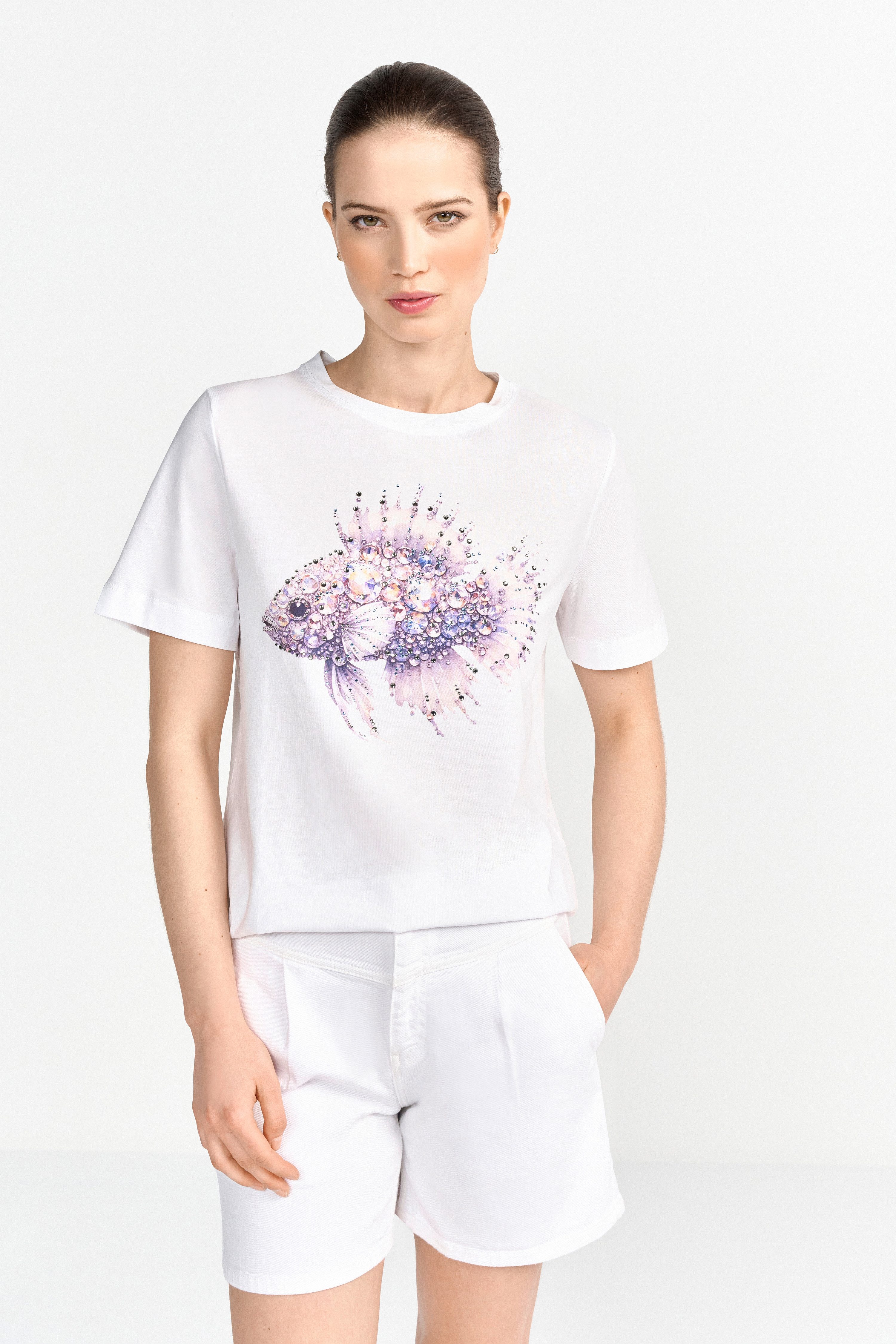 RICHROYAL Kurzarmshirt Mit Rundhalsausschnitt günstig online kaufen