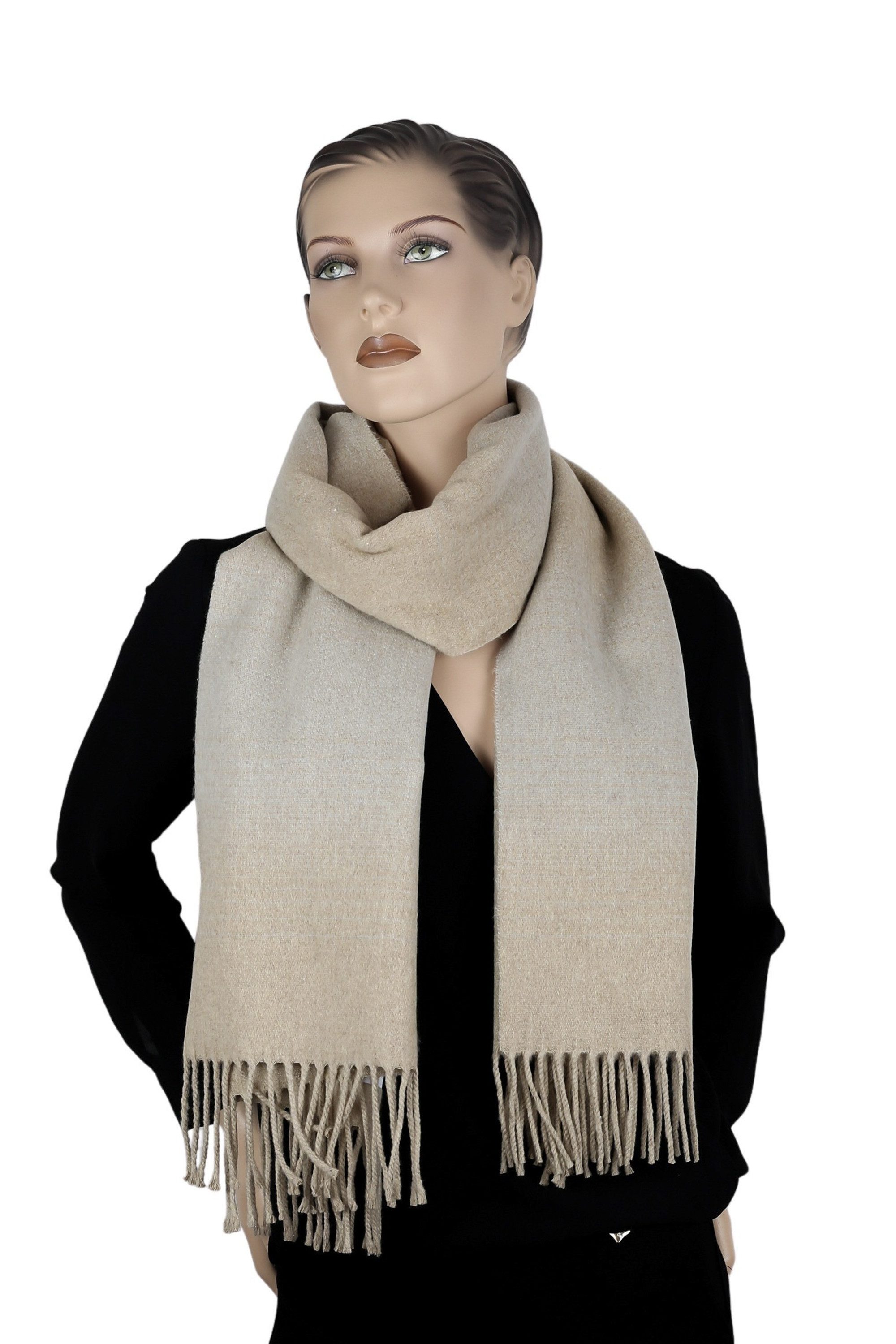 COLLEZIONE ALESSANDRO Wollschal Greige, (1-St), in modischem beige-grau, Ma günstig online kaufen