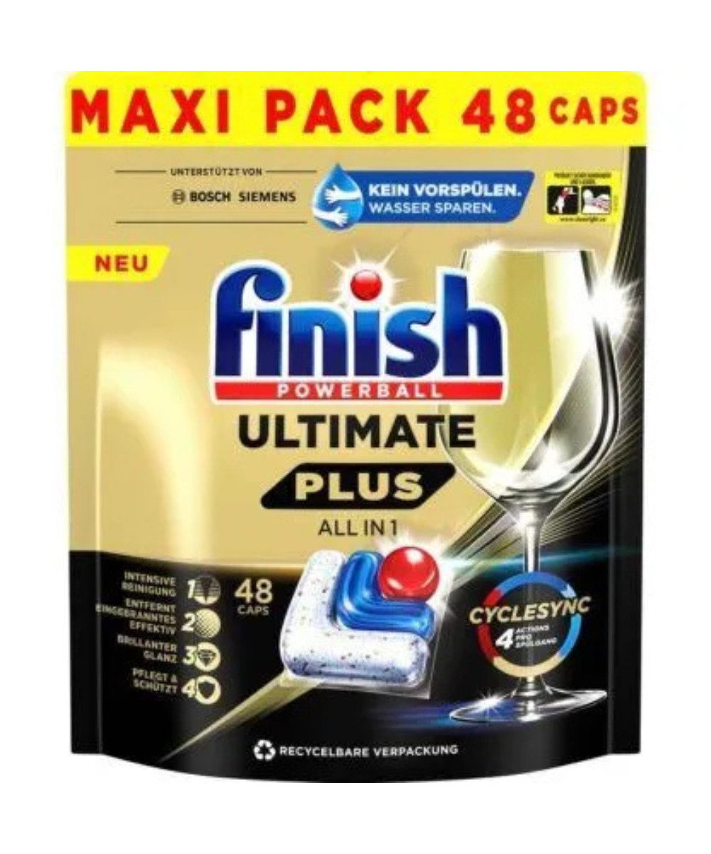 finish Calgonit Powerball Ultimate Plus All-in-1 Maxipack Regular Spülmaschinentabs