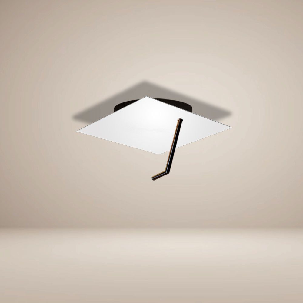 Deckenlampe LED Wandlampe Deckenleuchte Warmweiß Hook s.luce Weiß,