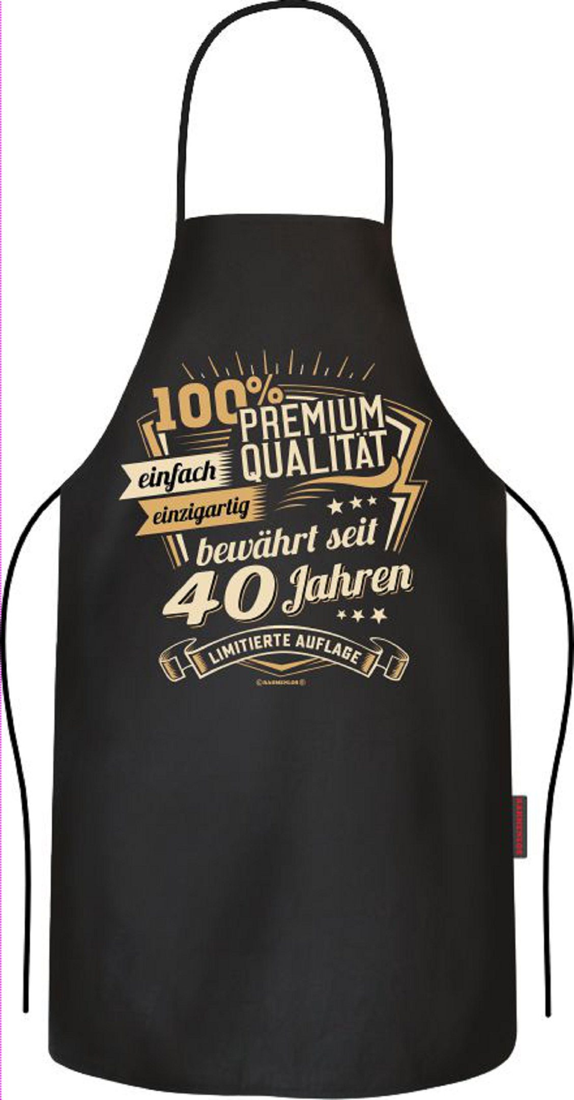 RAHMENLOS® Grillschürze als Geschenk zum 40. günstig online kaufen