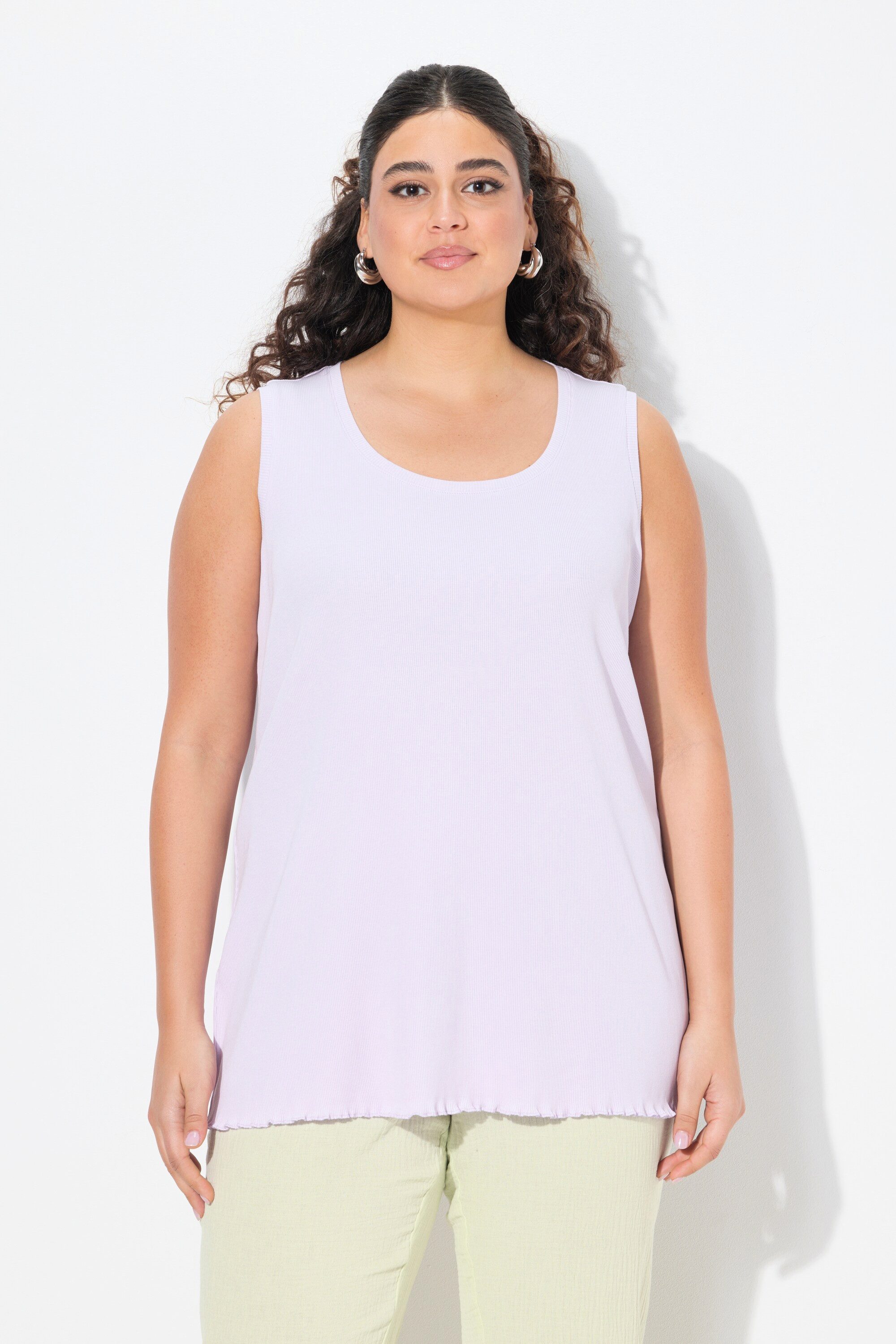 Ulla Popken Longtop Top Rippjersey Slim günstig online kaufen