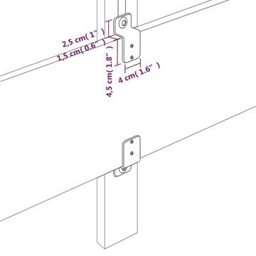 vidaXL Kopfteil Kopfteil Schwarz 80x5x78/88 cm Stoff, (1 St)